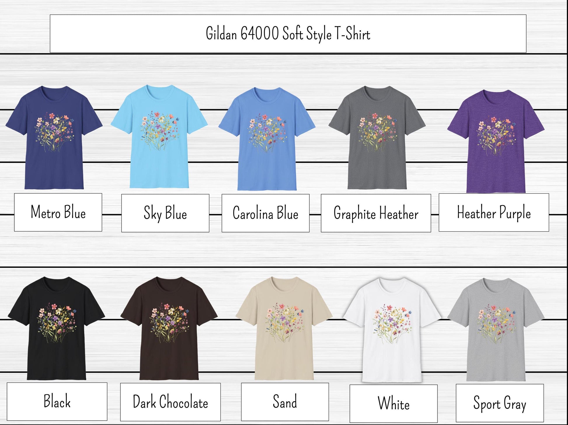 Colorful Wildflowers Women's T-Shirt