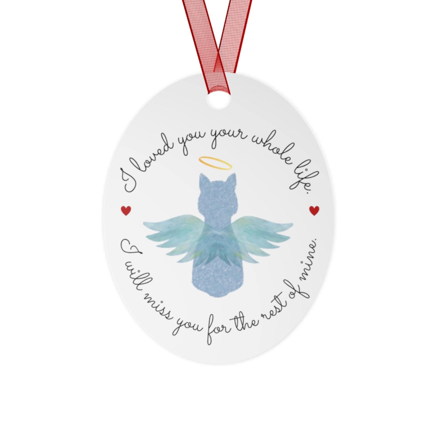 Personalized Cat Memorial Christmas Ornament