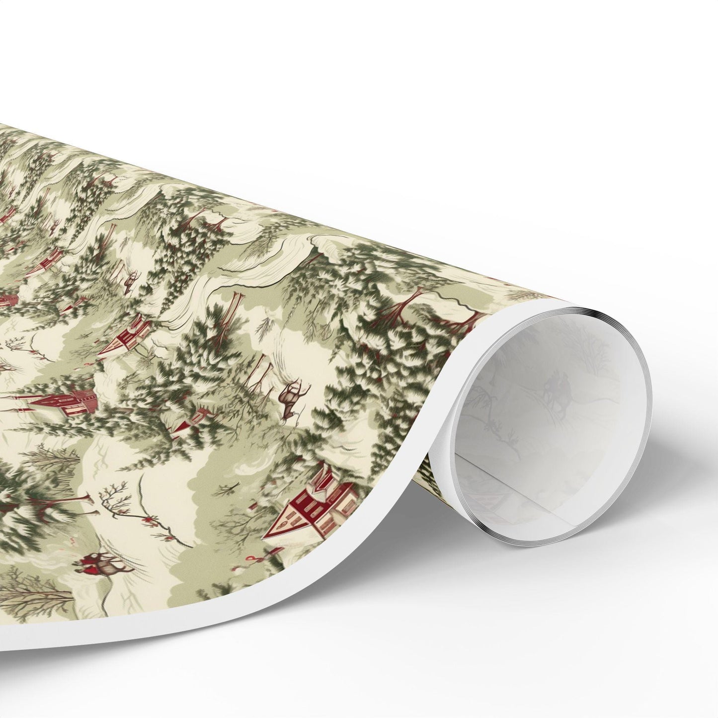 Snowy Countryside Christmas Wrapping Paper
