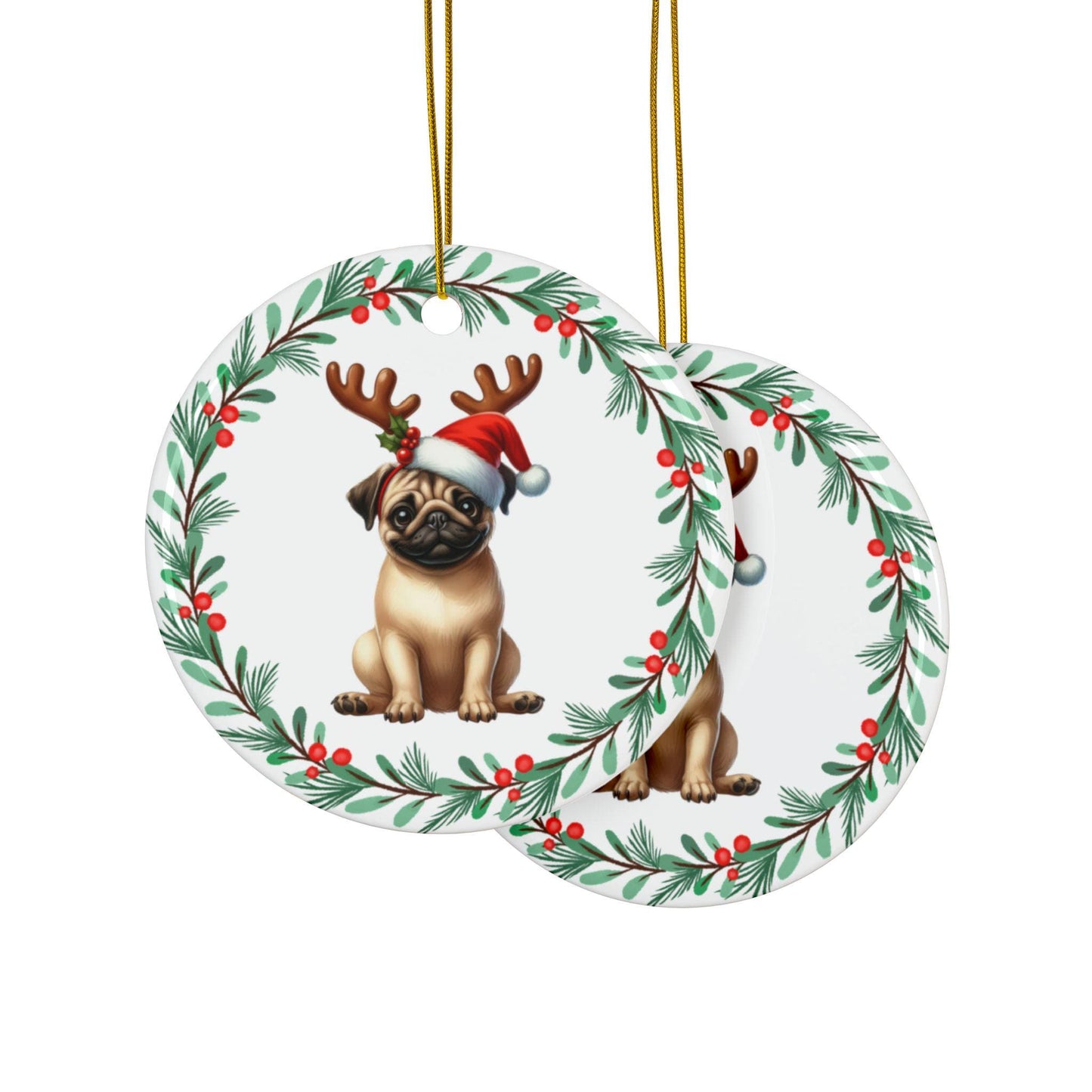 Personalizable Dog Breed Christmas Ornaments, Pet Christmas Ornaments, Dog Breed Ornaments, Custom Dog Ornament, Pet Ornament