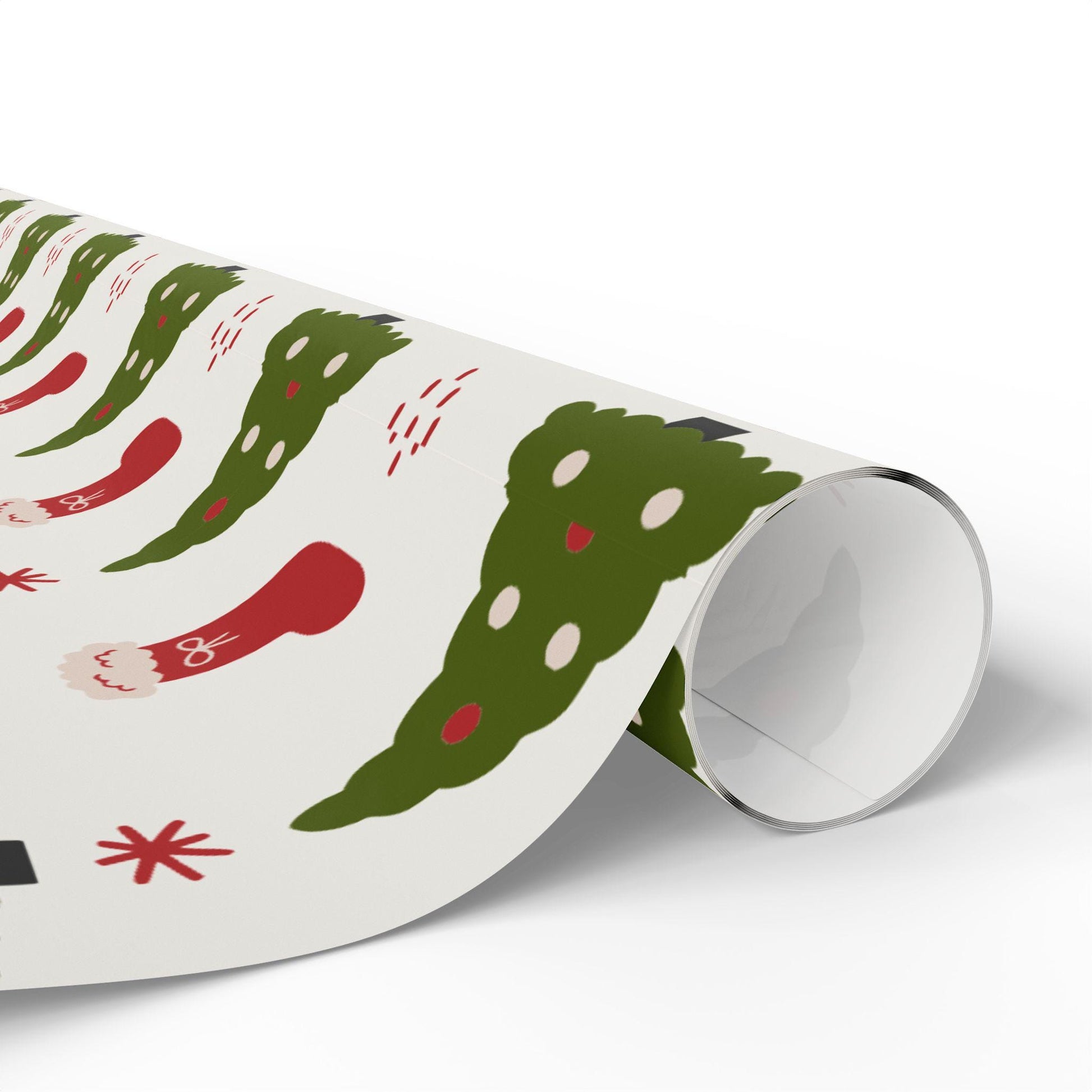 Christmas Wrapping Papers, Holiday Gift Wrap, Festive Present Wrap, Xmas Tree Gift Wrap, Stocking Wrapping Paper