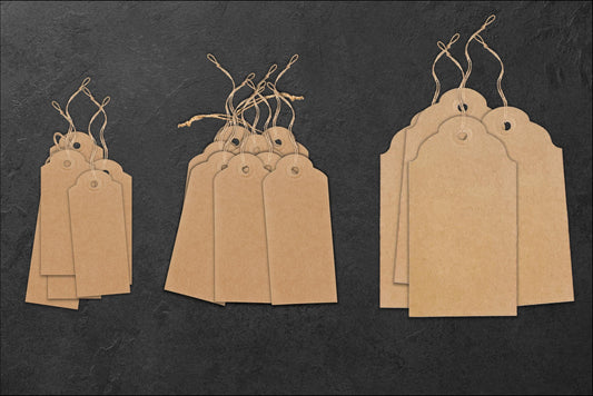 Kraft Paper Tags - Set of 50