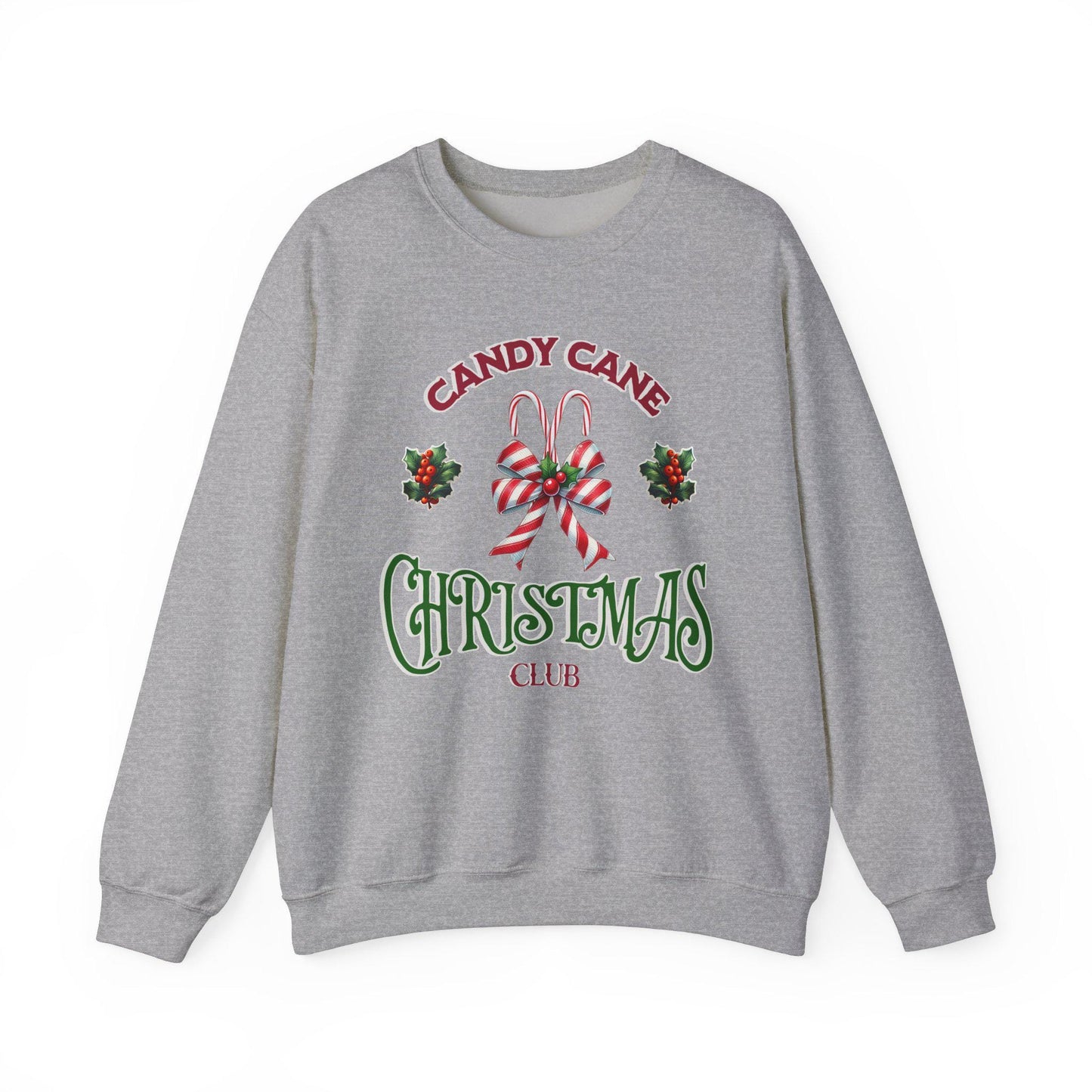 Candy Cane Christmas Club Sweatshirt - Fun Christmas Sweatshirt