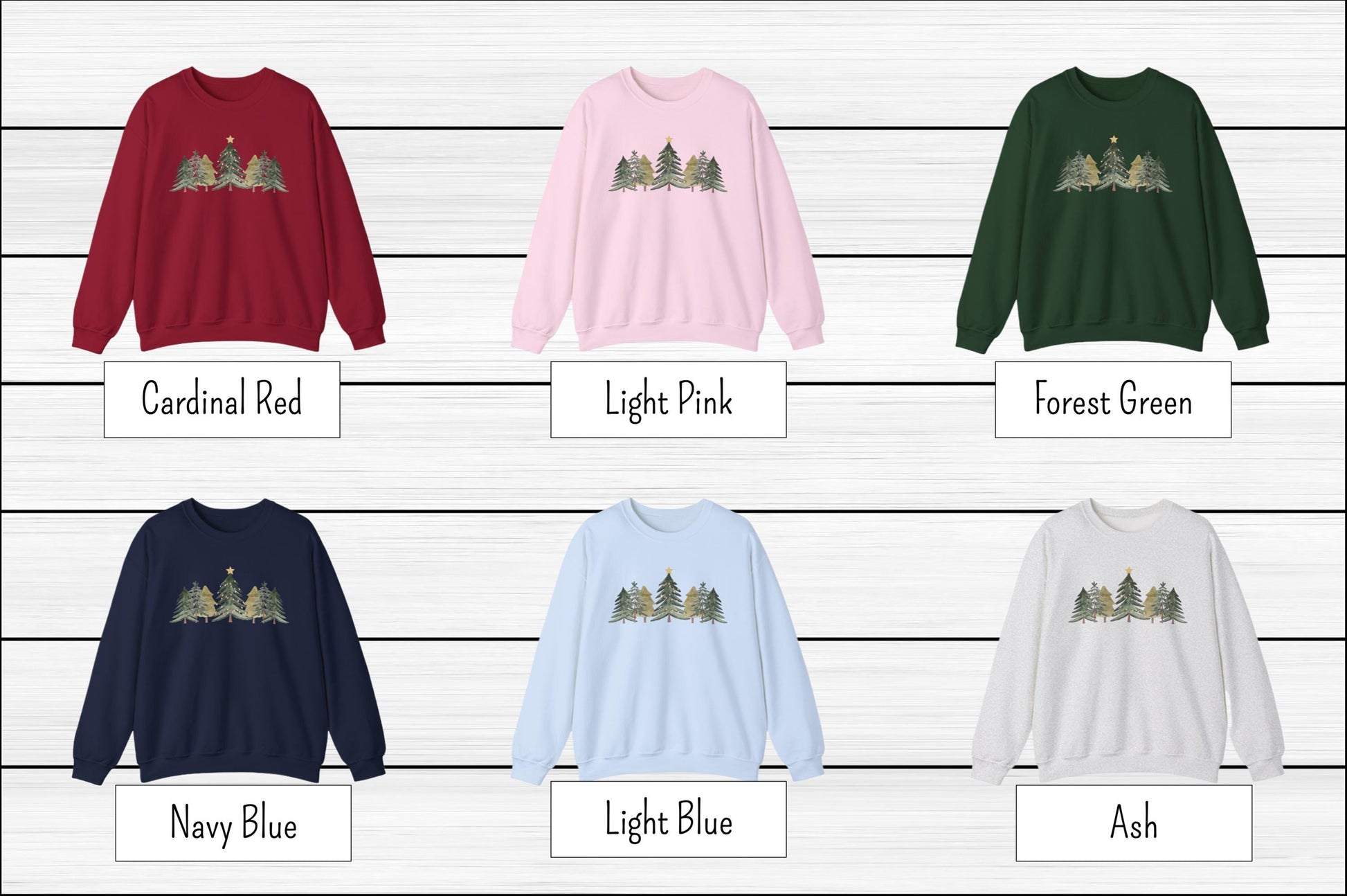 Christmas Holiday Pine Trees Sweatshirt