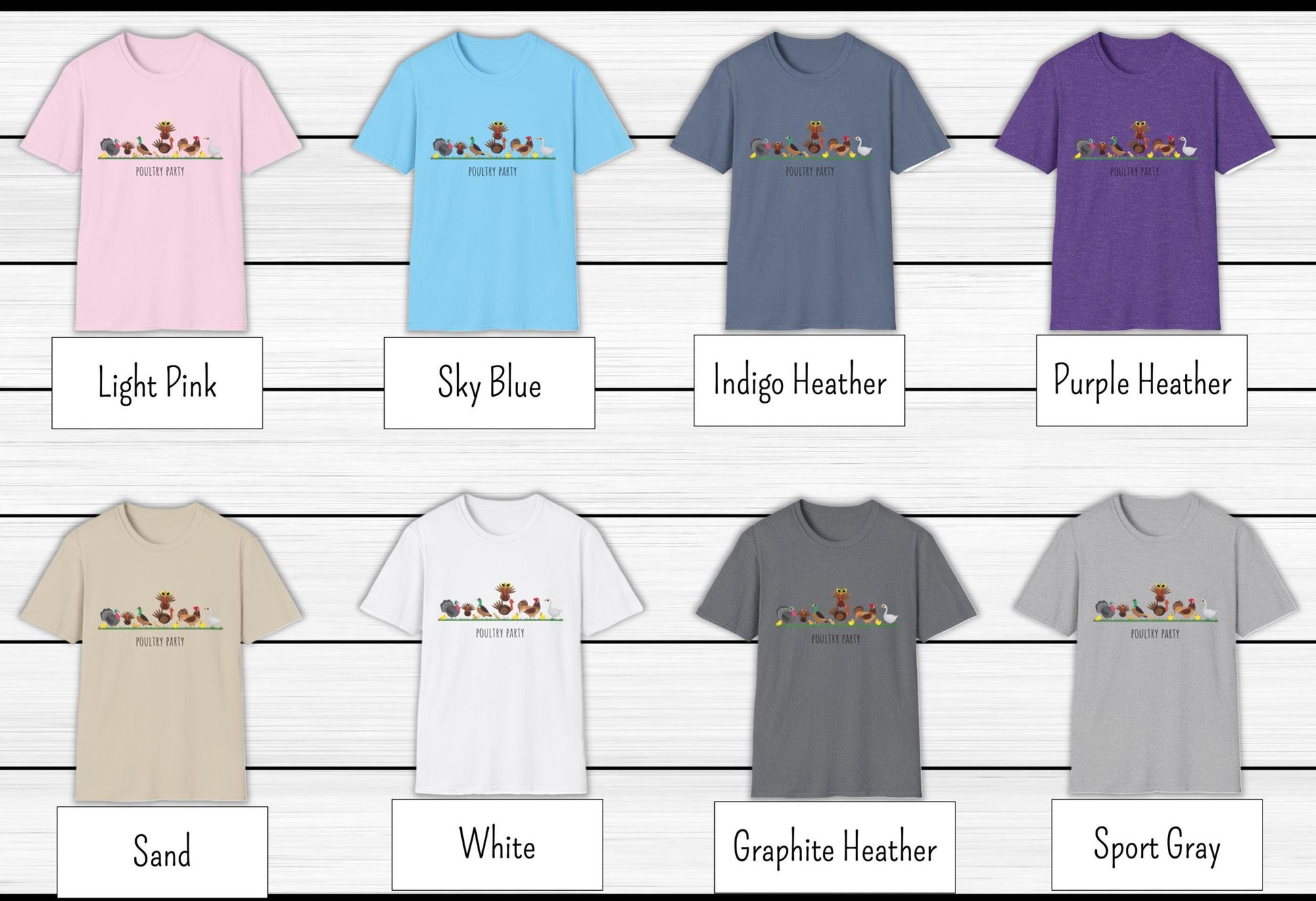 Poultry Party T-shirt - Funny Chicken T-shirt