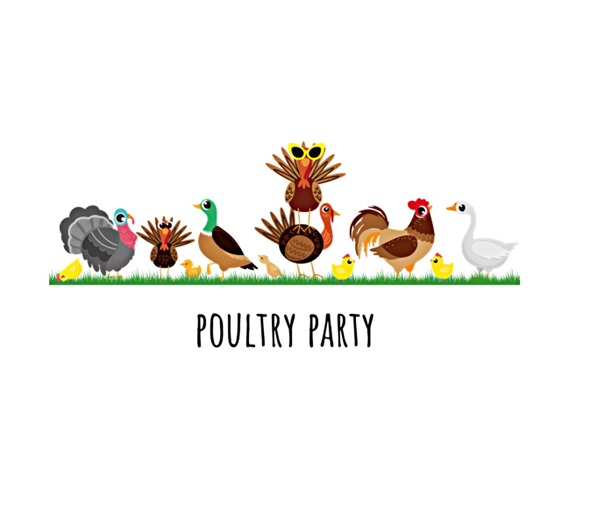 Poultry Party T-shirt - Funny Chicken T-shirt