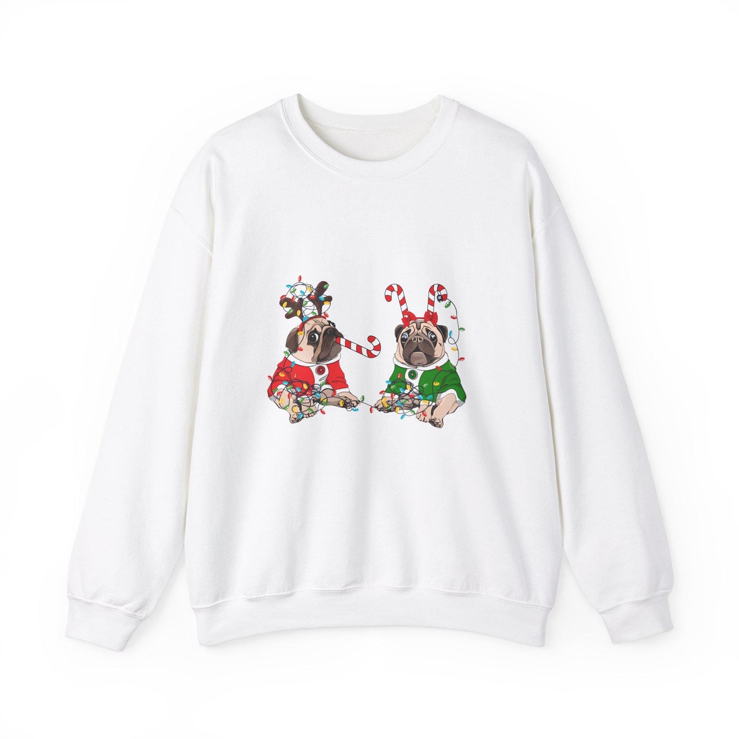 Christmas Pug Crewneck Sweatshirt - Funny Dog Sweatshirt