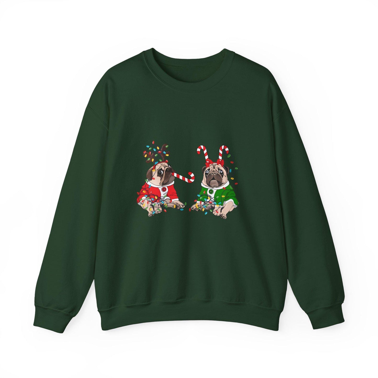 Christmas Pug Crewneck Sweatshirt - Funny Dog Sweatshirt