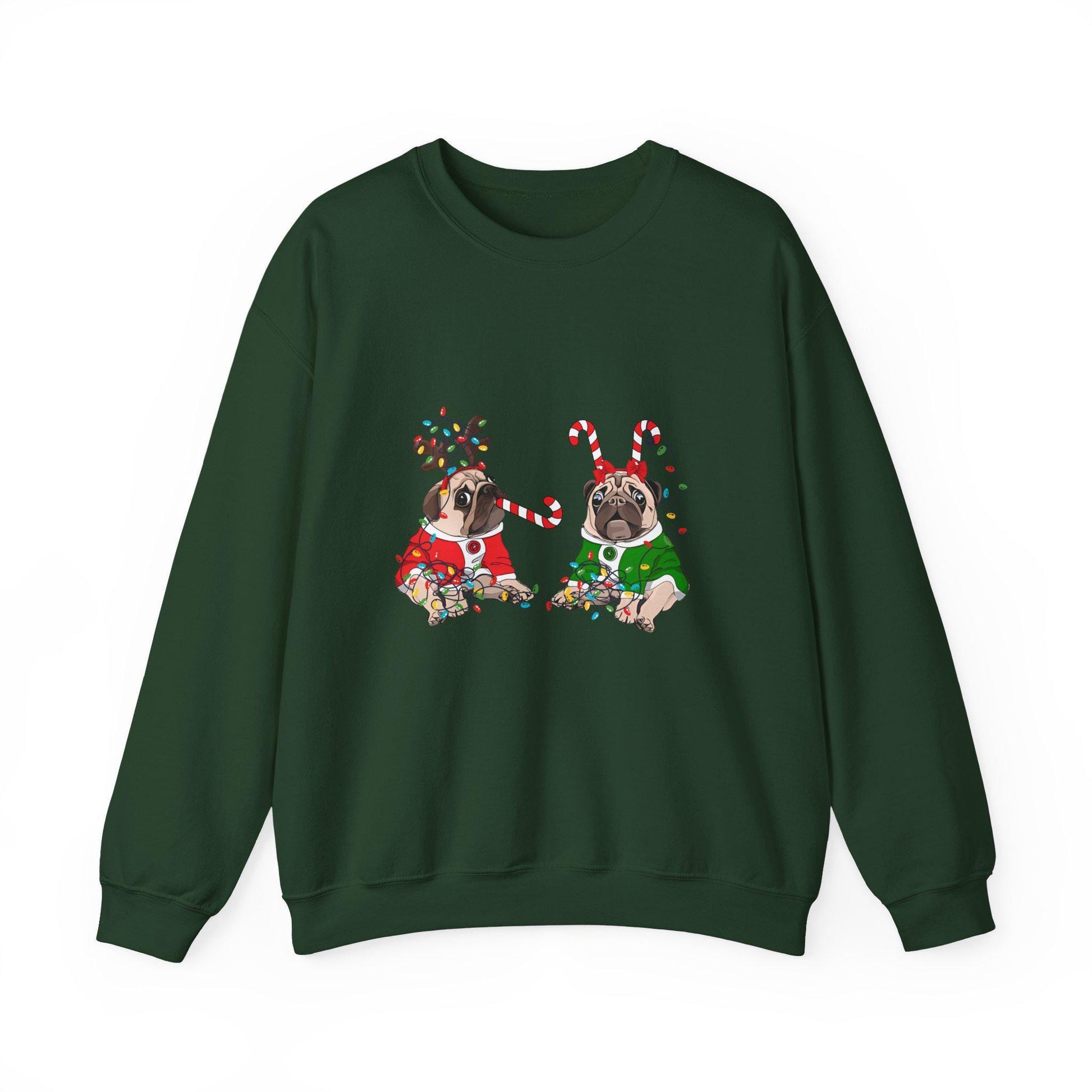 Christmas Pug Crewneck Sweatshirt - Funny Dog Sweatshirt