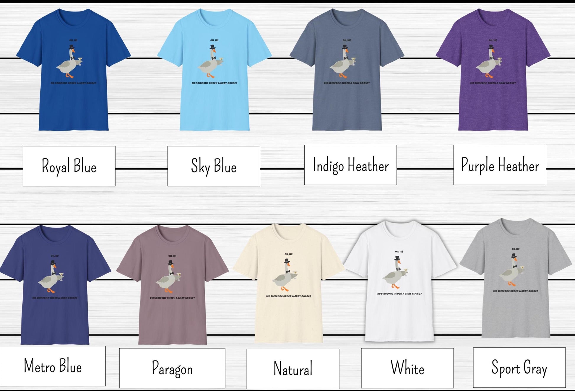 Funny Goose T-shirt, Funny Bird T-shirt, 'Silly Goose' T-shirt