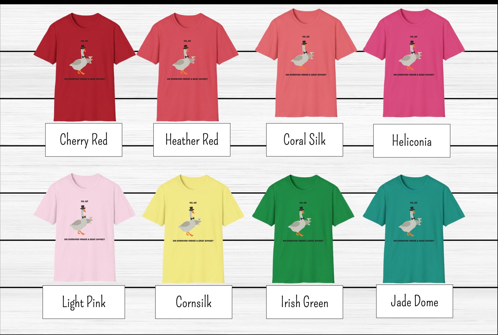 Funny Goose T-shirt, Funny Bird T-shirt, 'Silly Goose' T-shirt