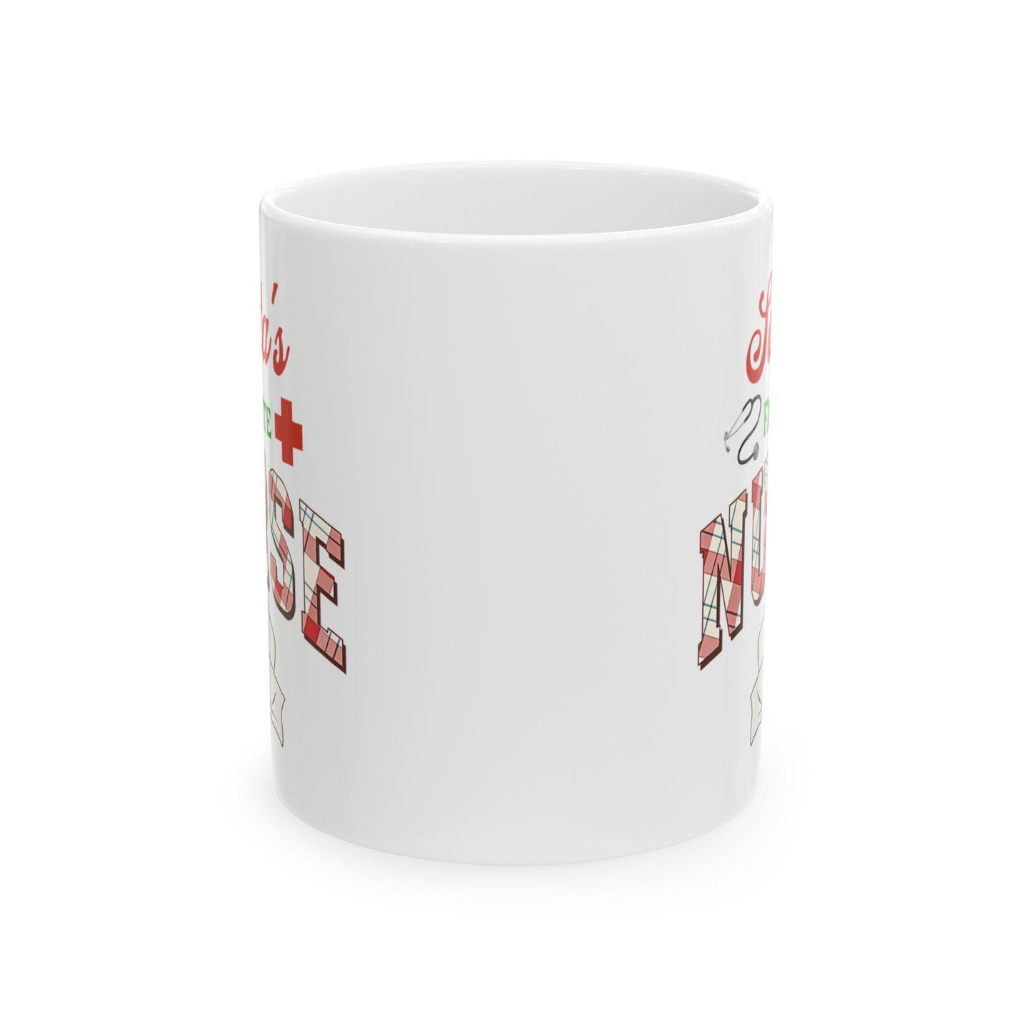 Ceramic Mug: Santa's Favorite Nurse Gift, Nurse Appreciation Coffee Cup, Holiday Gift Idea, Nurse Christmas Present, Funny Nurse Mug