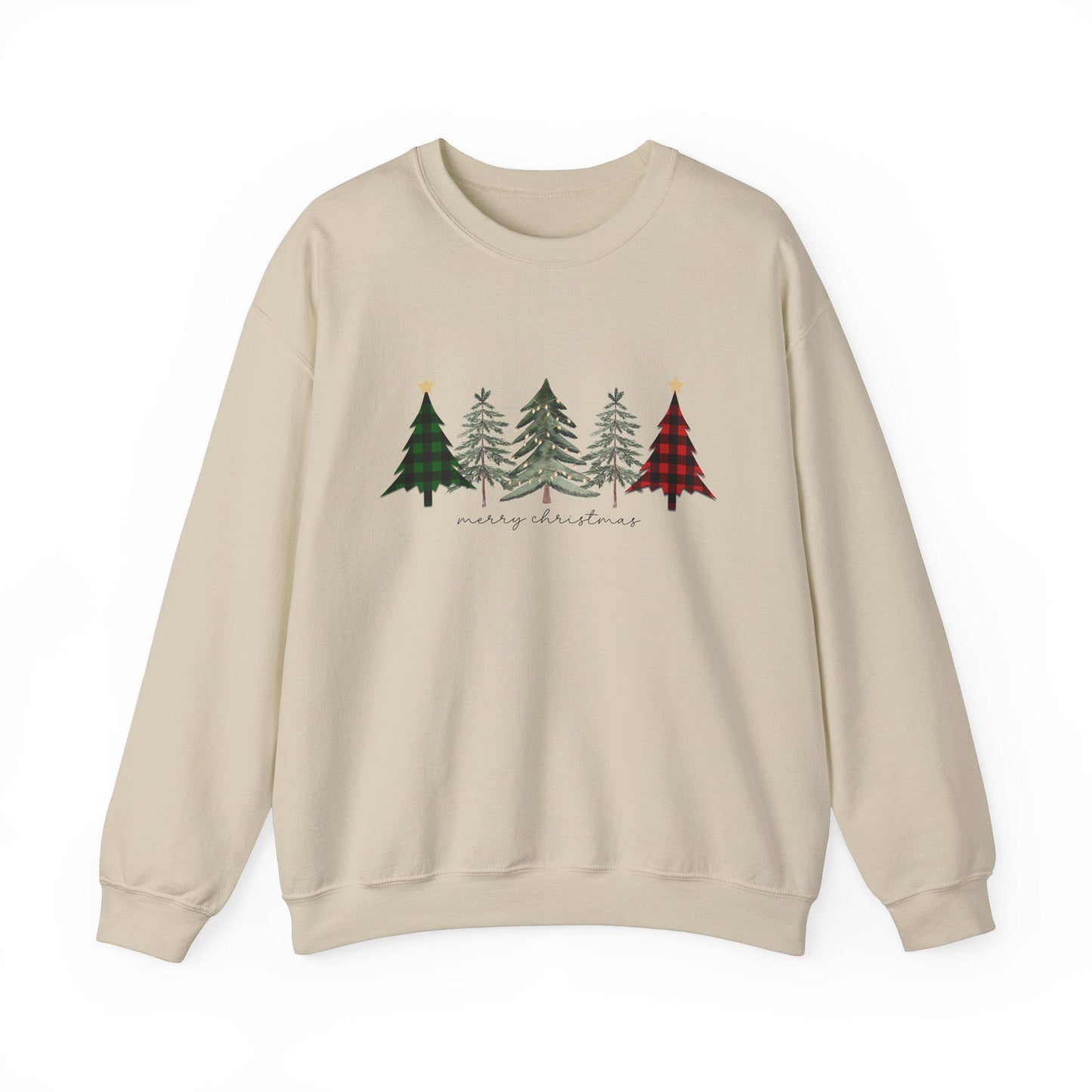 Christmas Trees Unisex Rustic Sweatshirt