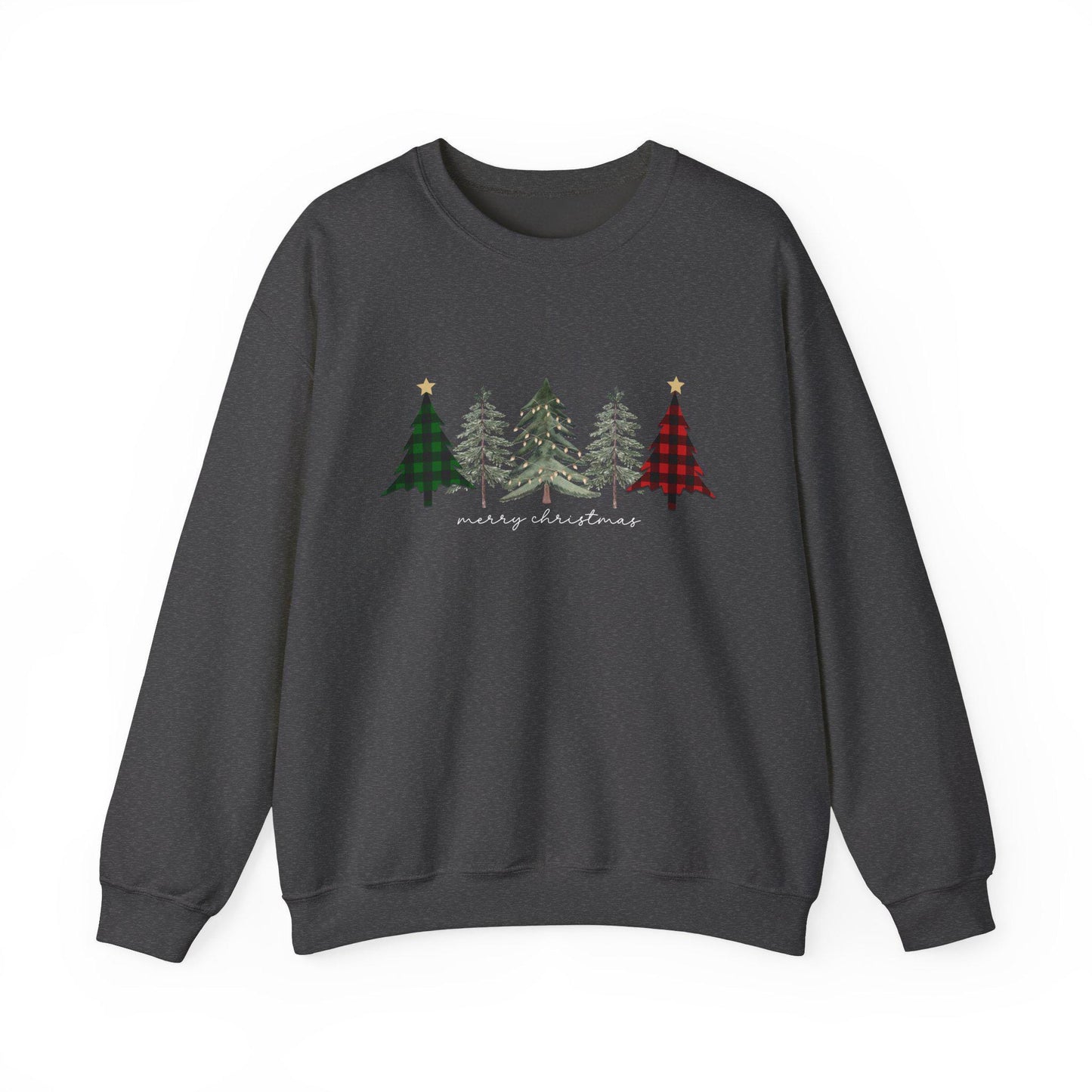 Christmas Trees Unisex Rustic Sweatshirt