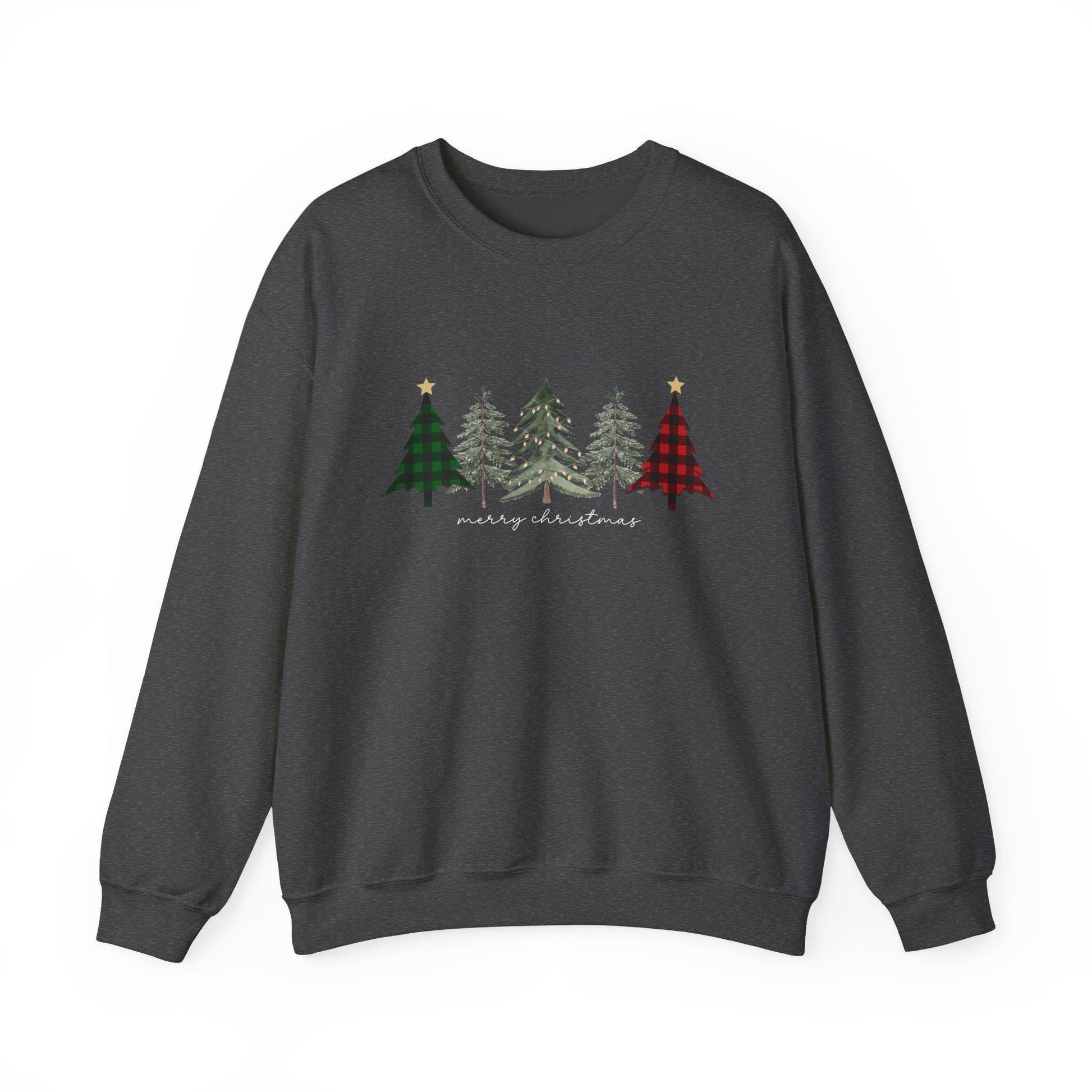 Christmas Trees Unisex Rustic Sweatshirt