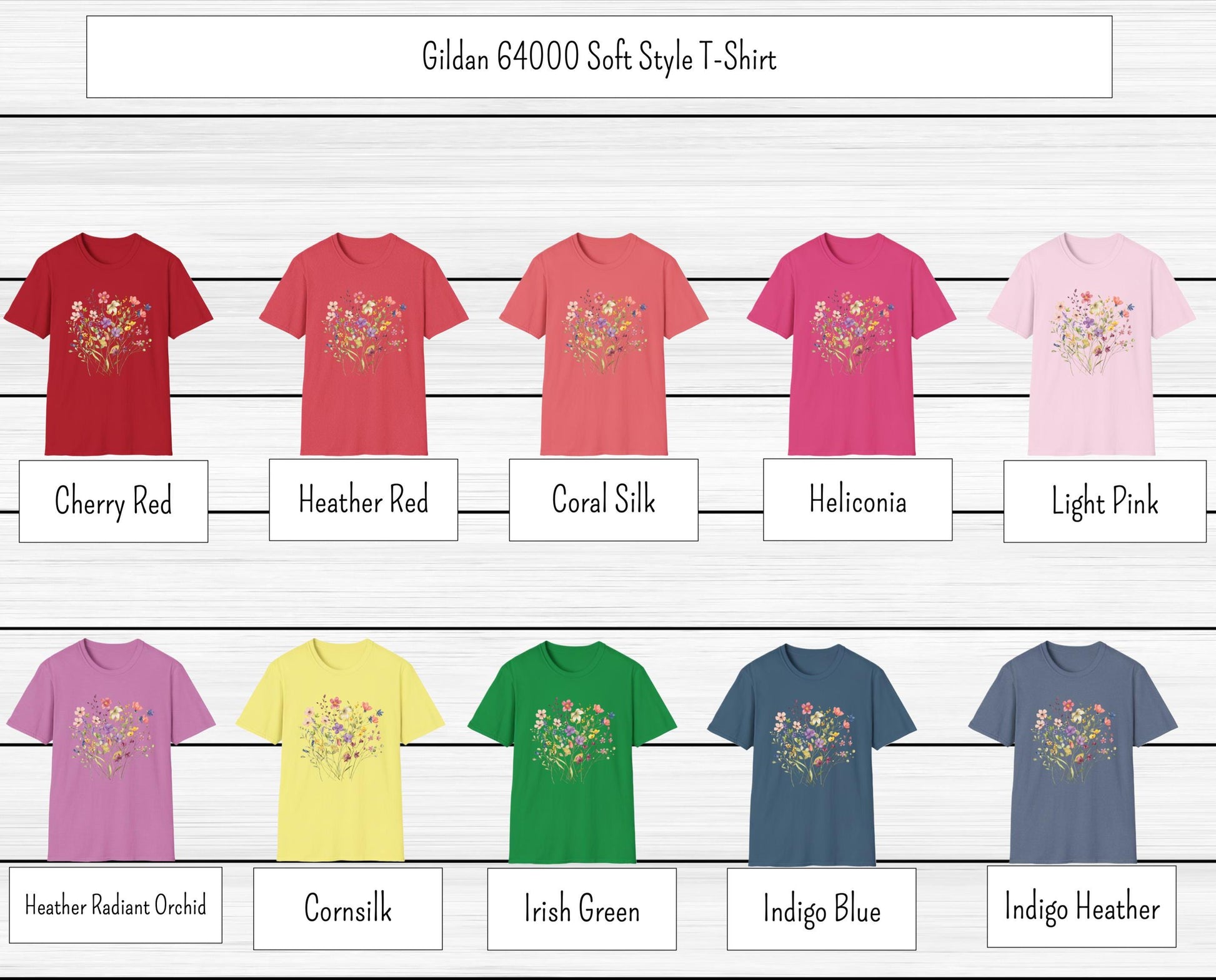 Colorful Wildflowers Women's T-Shirt