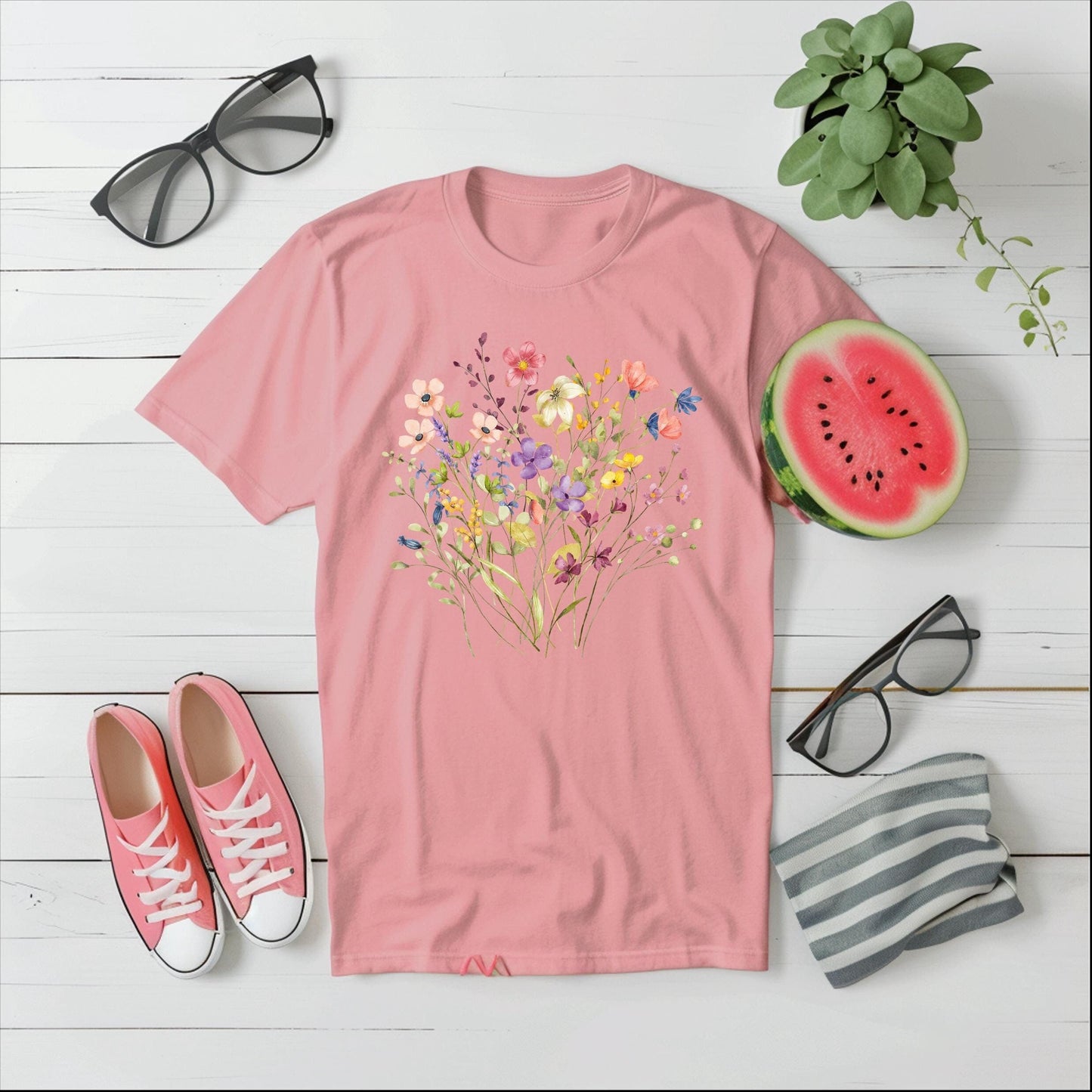 Colorful Wildflowers Women's T-Shirt