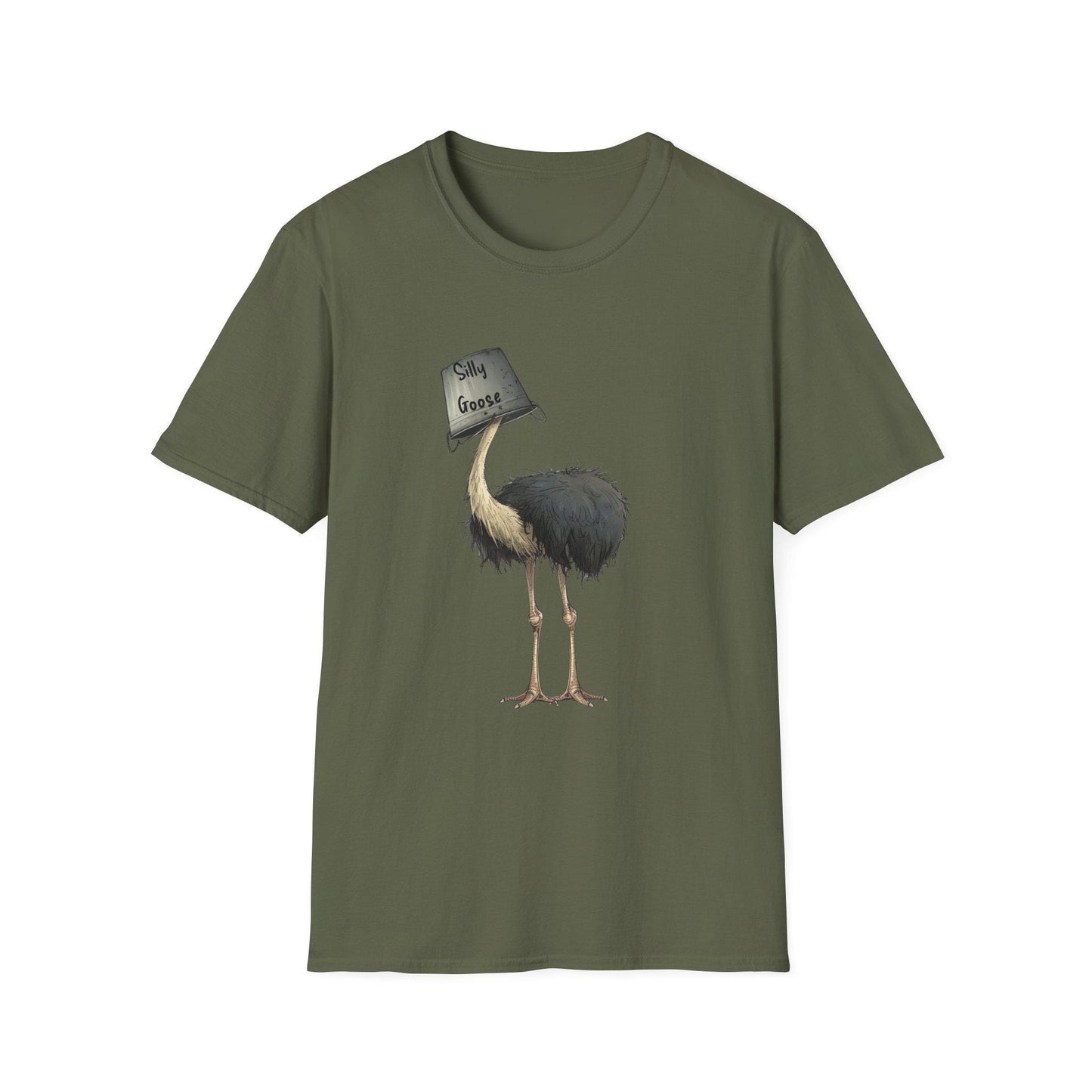 Funny Ostrich Softstyle Tee - 'Silly Goose" Tee