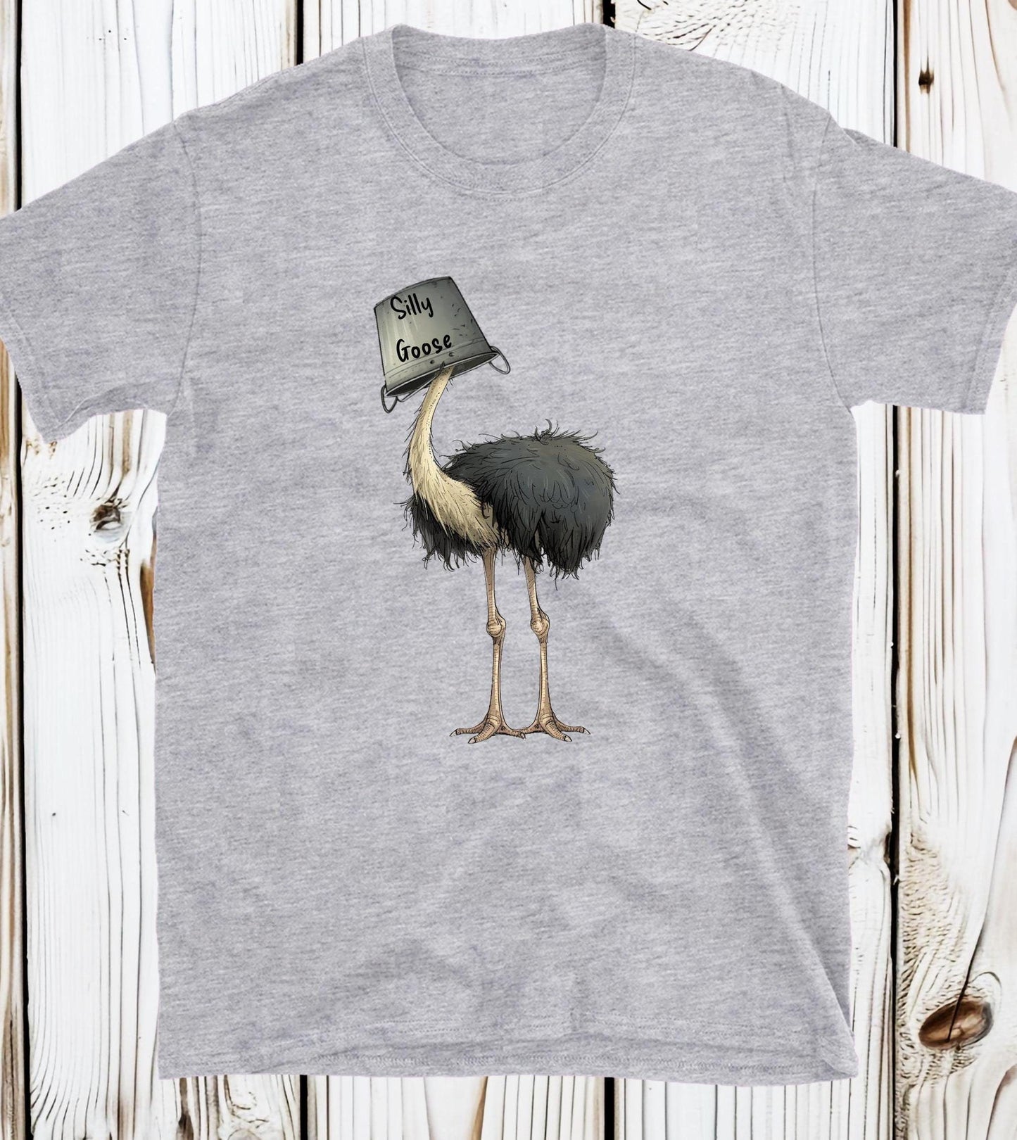 Funny Ostrich Softstyle Tee - 'Silly Goose" Tee