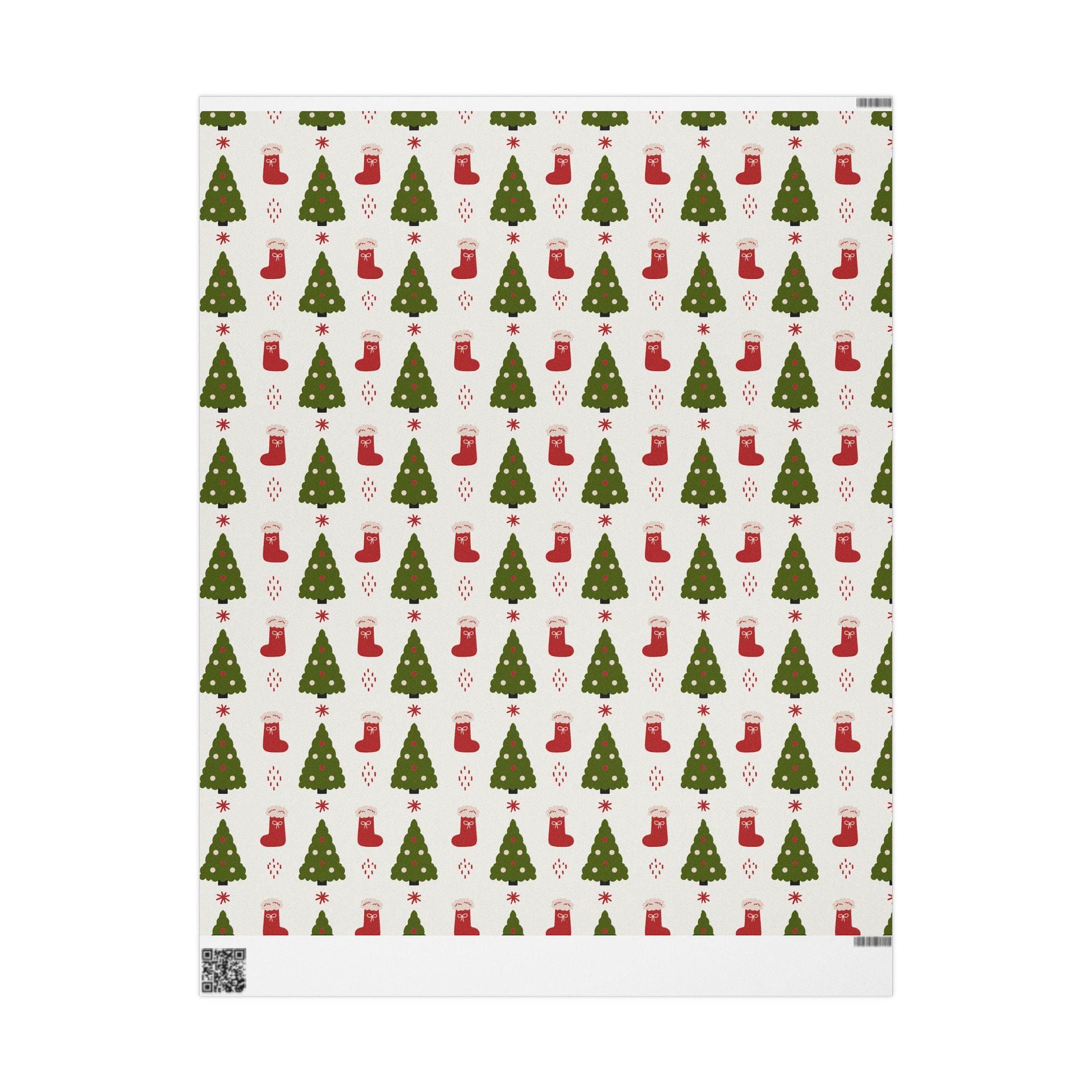 Christmas Wrapping Papers, Holiday Gift Wrap, Festive Present Wrap, Xmas Tree Gift Wrap, Stocking Wrapping Paper