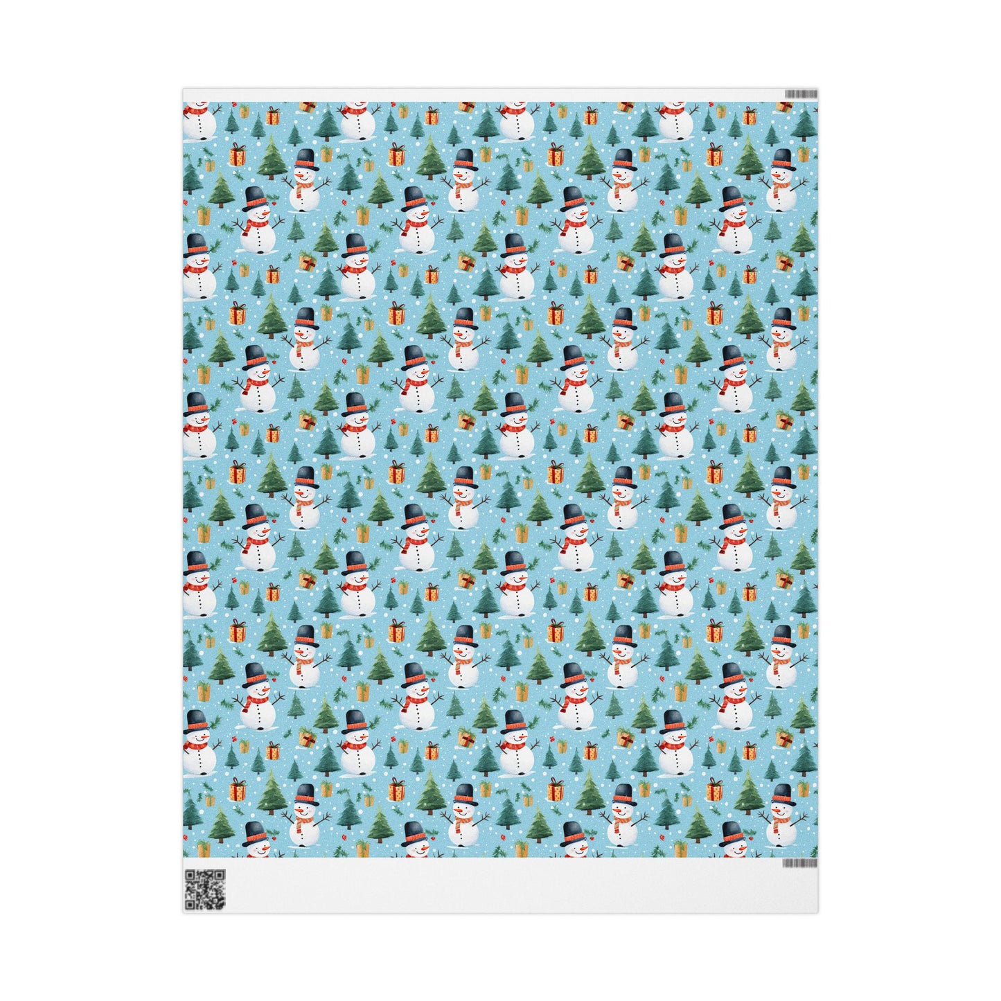 Wrapping Papers, Christmas Snowmen Gift Wrap Roll, Holiday Wrapping Paper, Festive Xmas Gift Wrap, Cute Winter Wrapping Paper, Cheerful