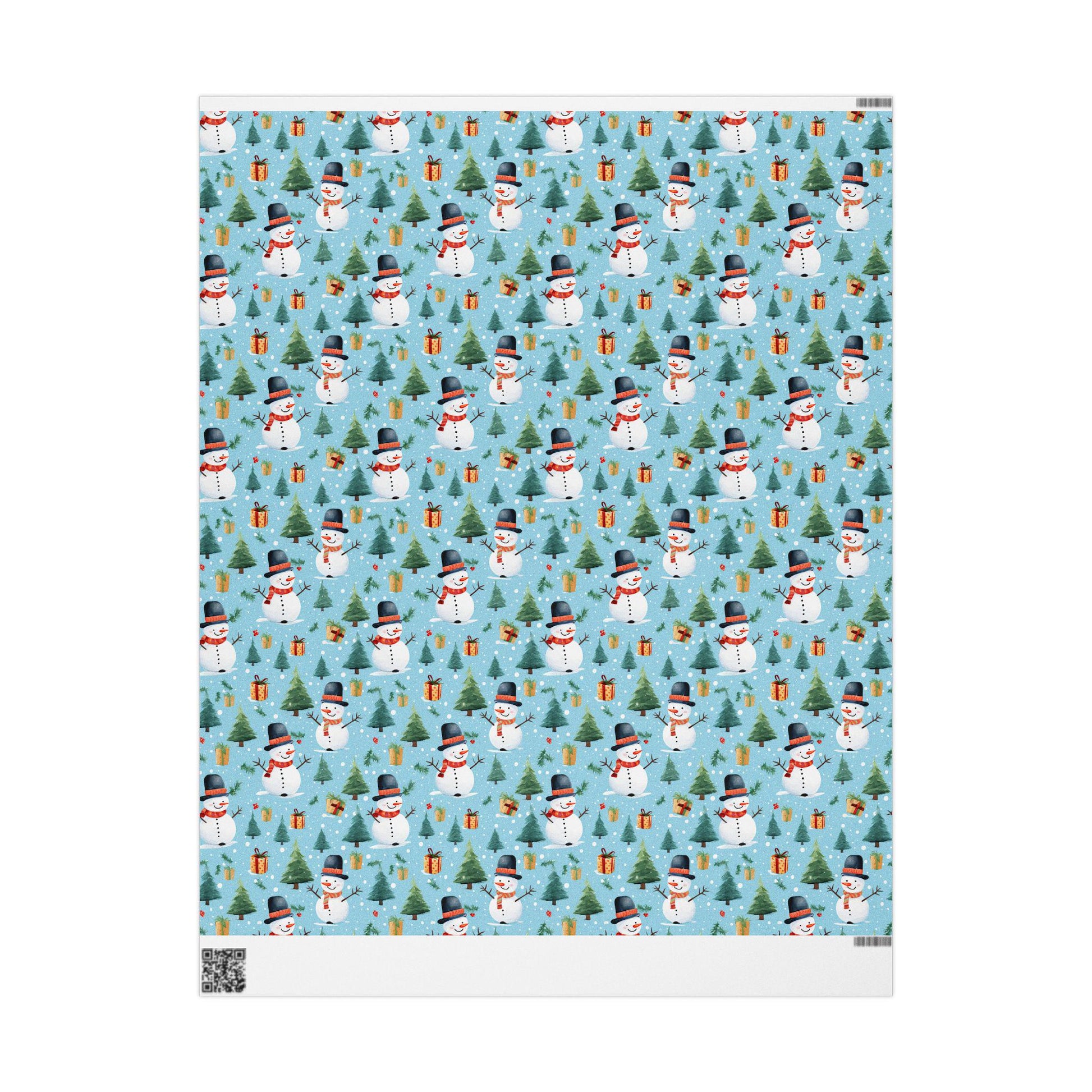 Wrapping Papers, Christmas Snowmen Gift Wrap Roll, Holiday Wrapping Paper, Festive Xmas Gift Wrap, Cute Winter Wrapping Paper, Cheerful