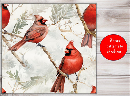 Cardinals in the Snow