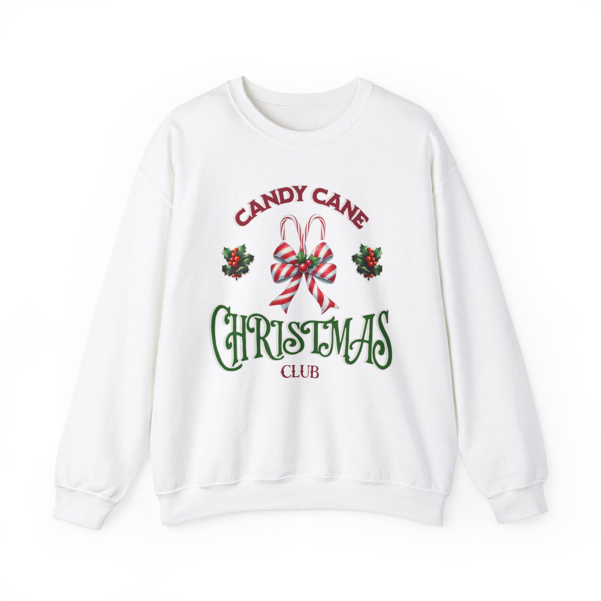 Candy Cane Christmas Club Sweatshirt - Fun Christmas Sweatshirt