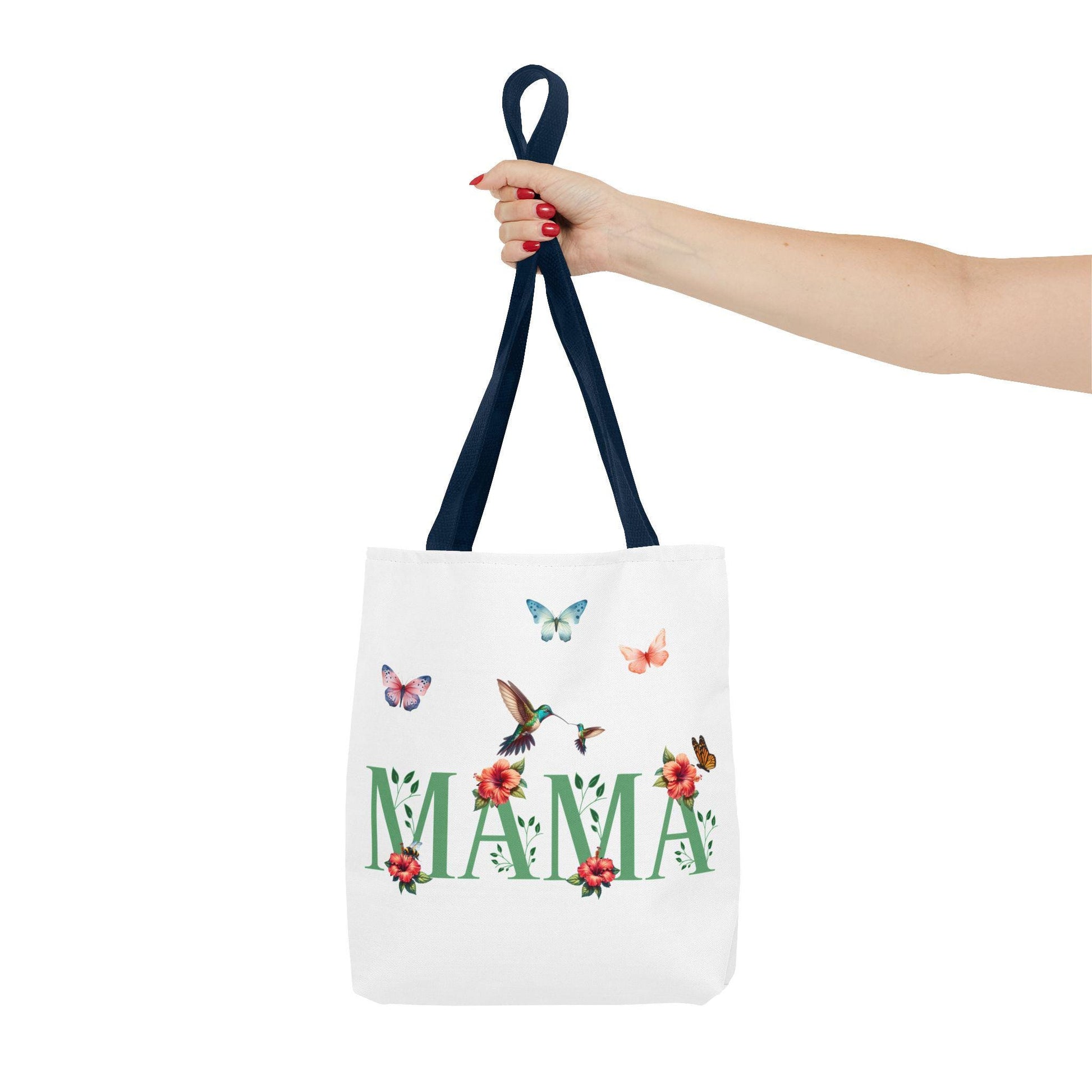 Mama Tote Bag - Natural Elements, Butterflies, Ladybug, Hummingbird, Gift for Birthdays, Mother's Day, Christmas, Mom Gift, Parenting Bag,
