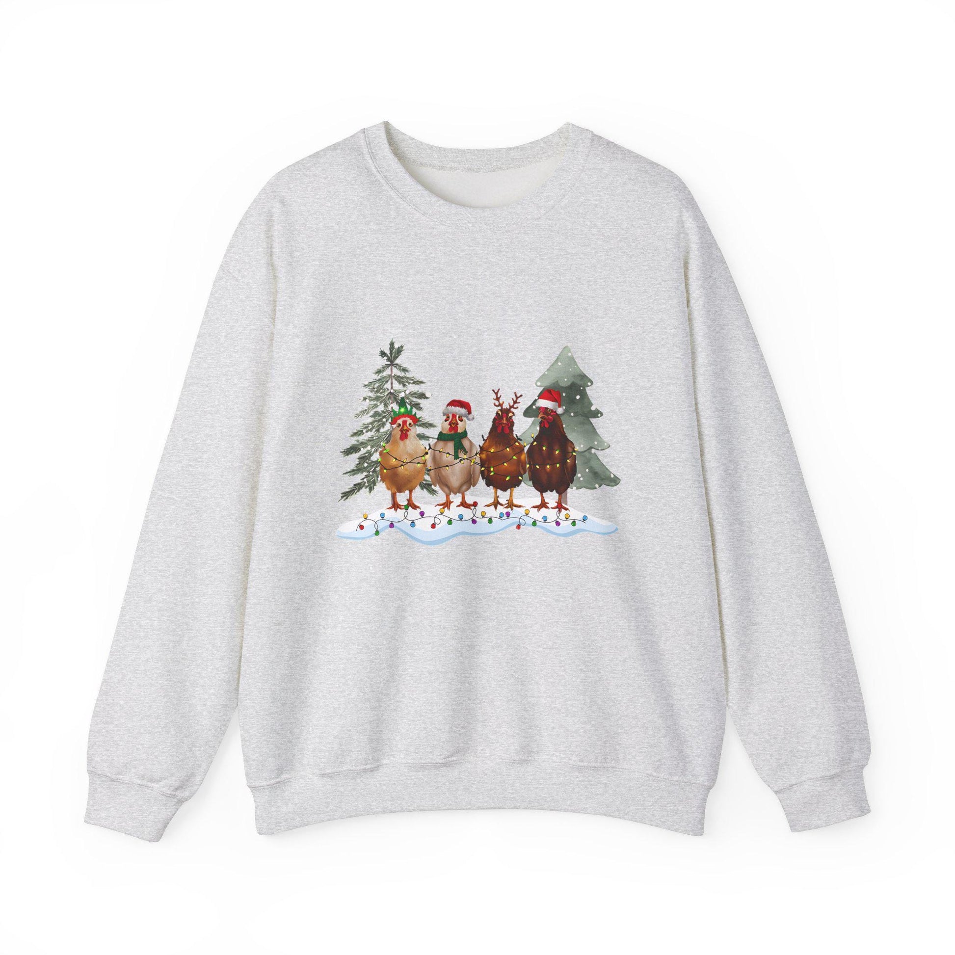 Christmas Chickens Crewneck Sweatshirt