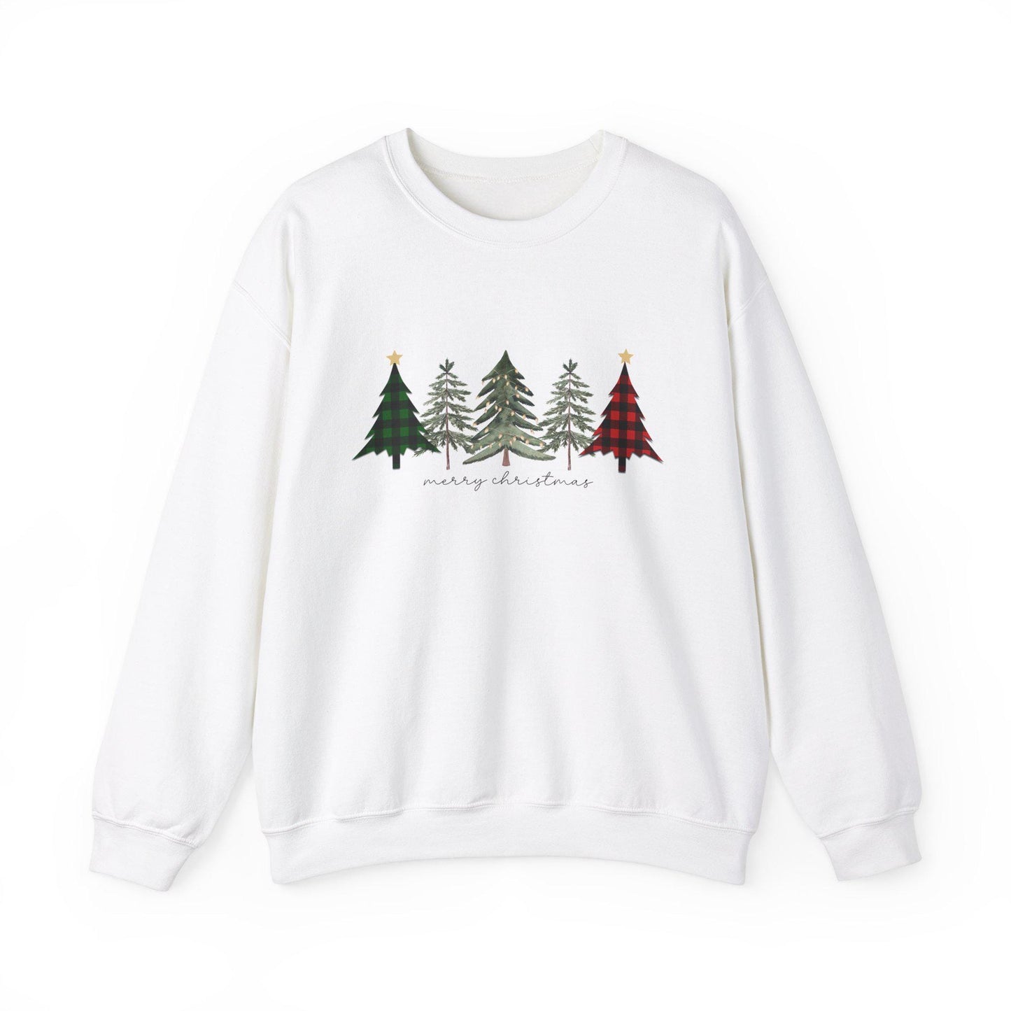 Christmas Trees Unisex Rustic Sweatshirt