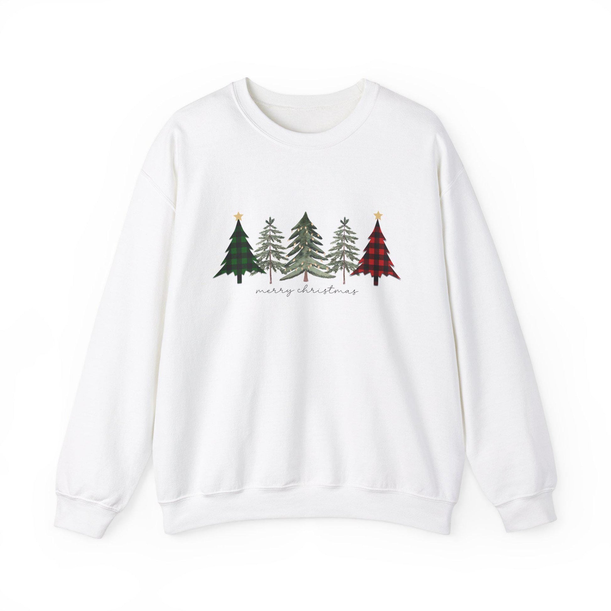 Christmas Trees Unisex Rustic Sweatshirt