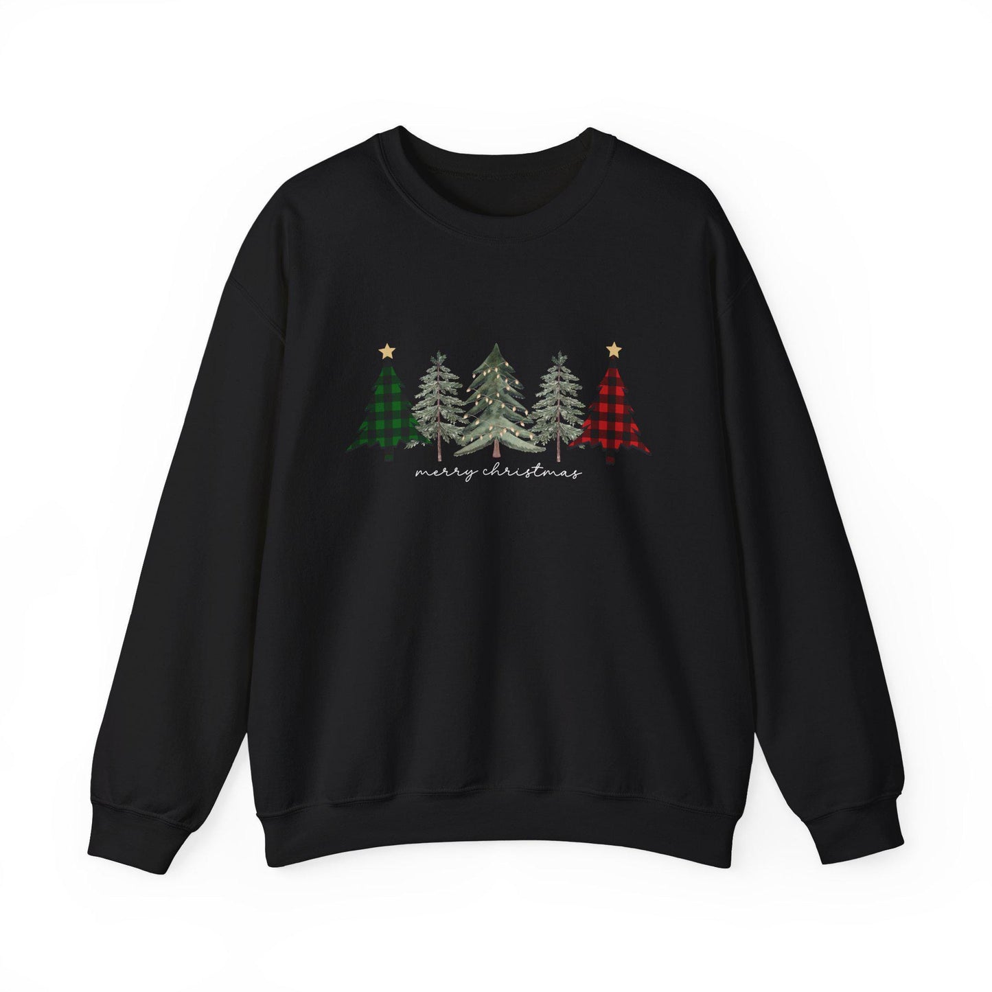Christmas Trees Unisex Rustic Sweatshirt