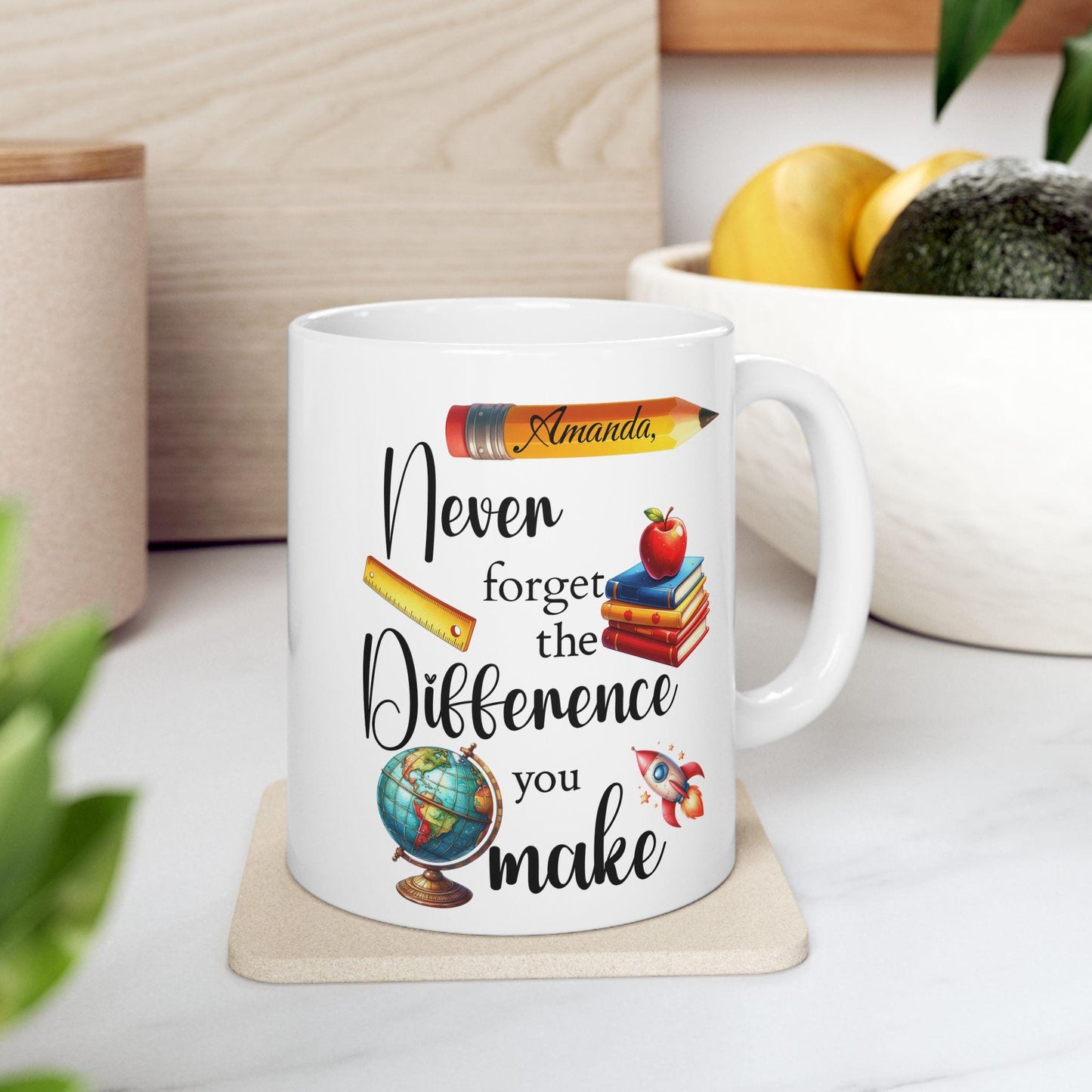 Personalized Teacher Gift - Ceramic Mug for Teachers