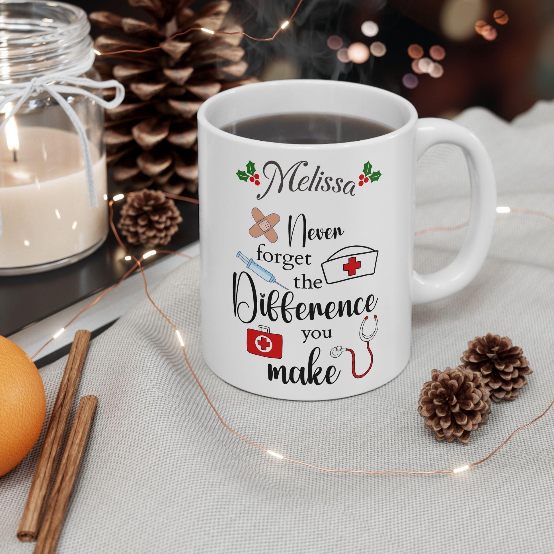 Personalized Gift - Ceramic Mug for Nurses