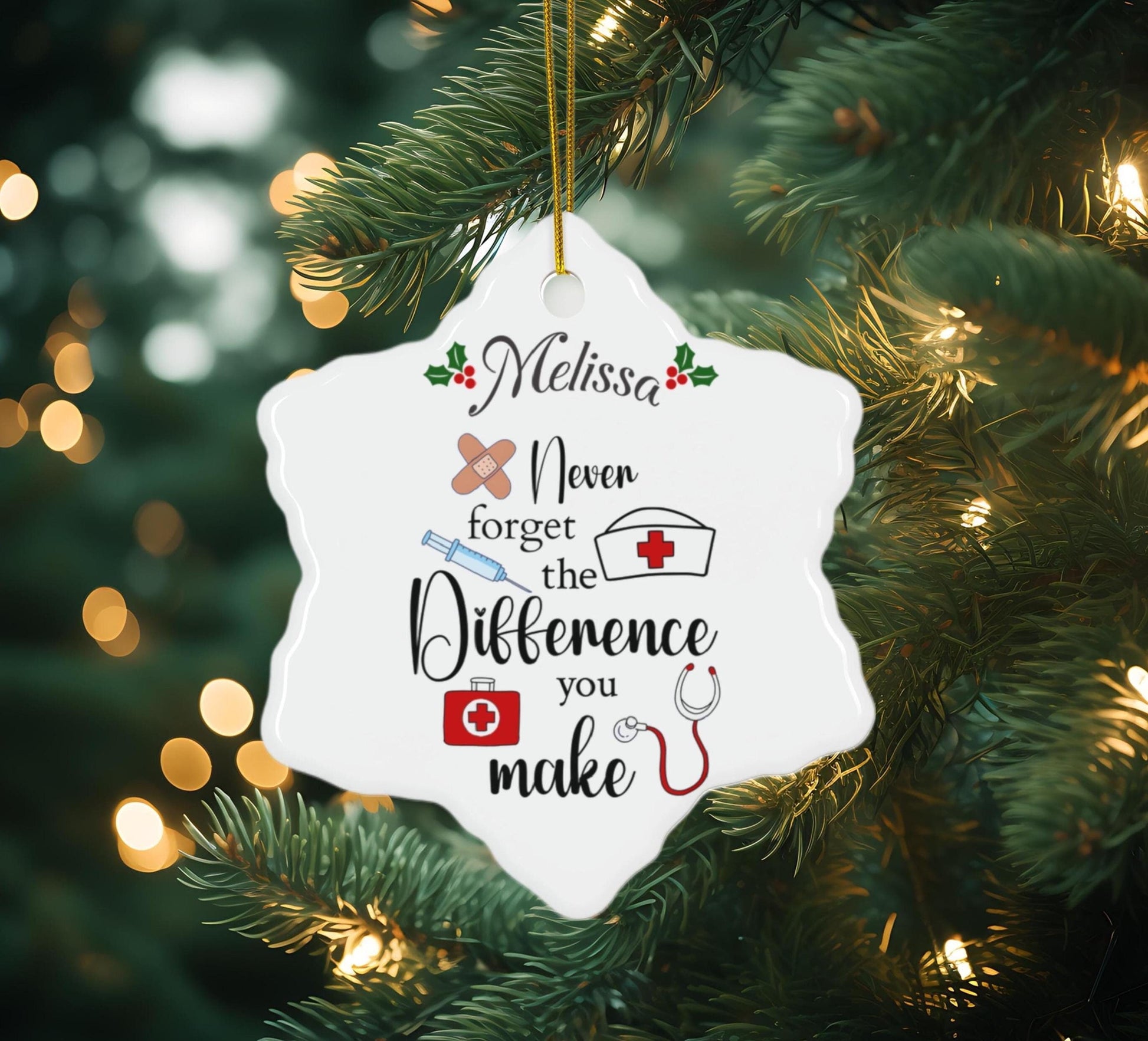 Personalized Ceramic Ornament for Nurses/Registered Nurses