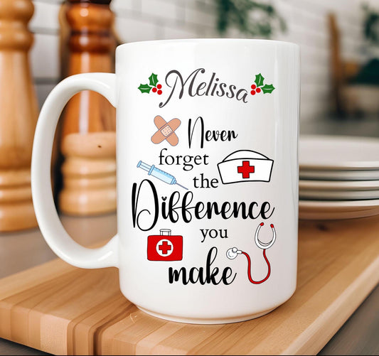 Personalized Gift - Ceramic Mug for Nurses