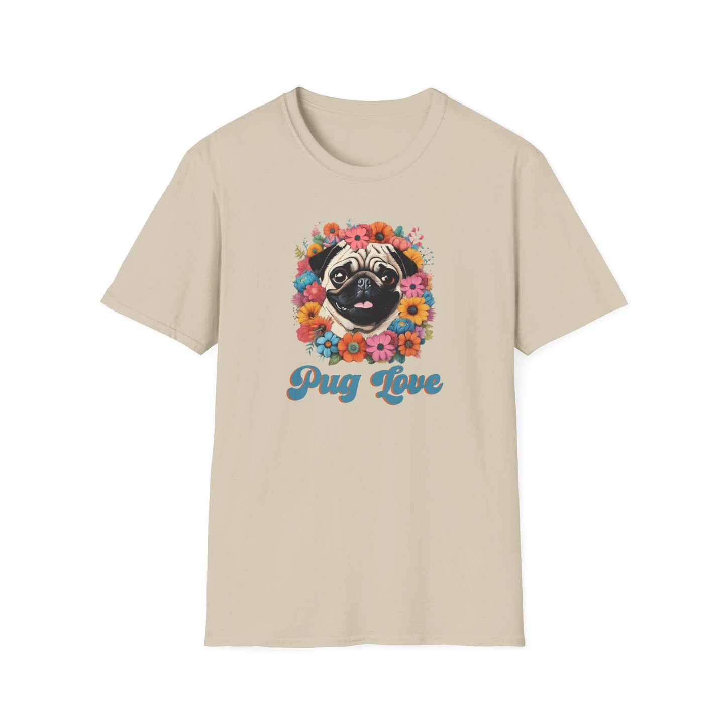 Pug Love Retro Tee