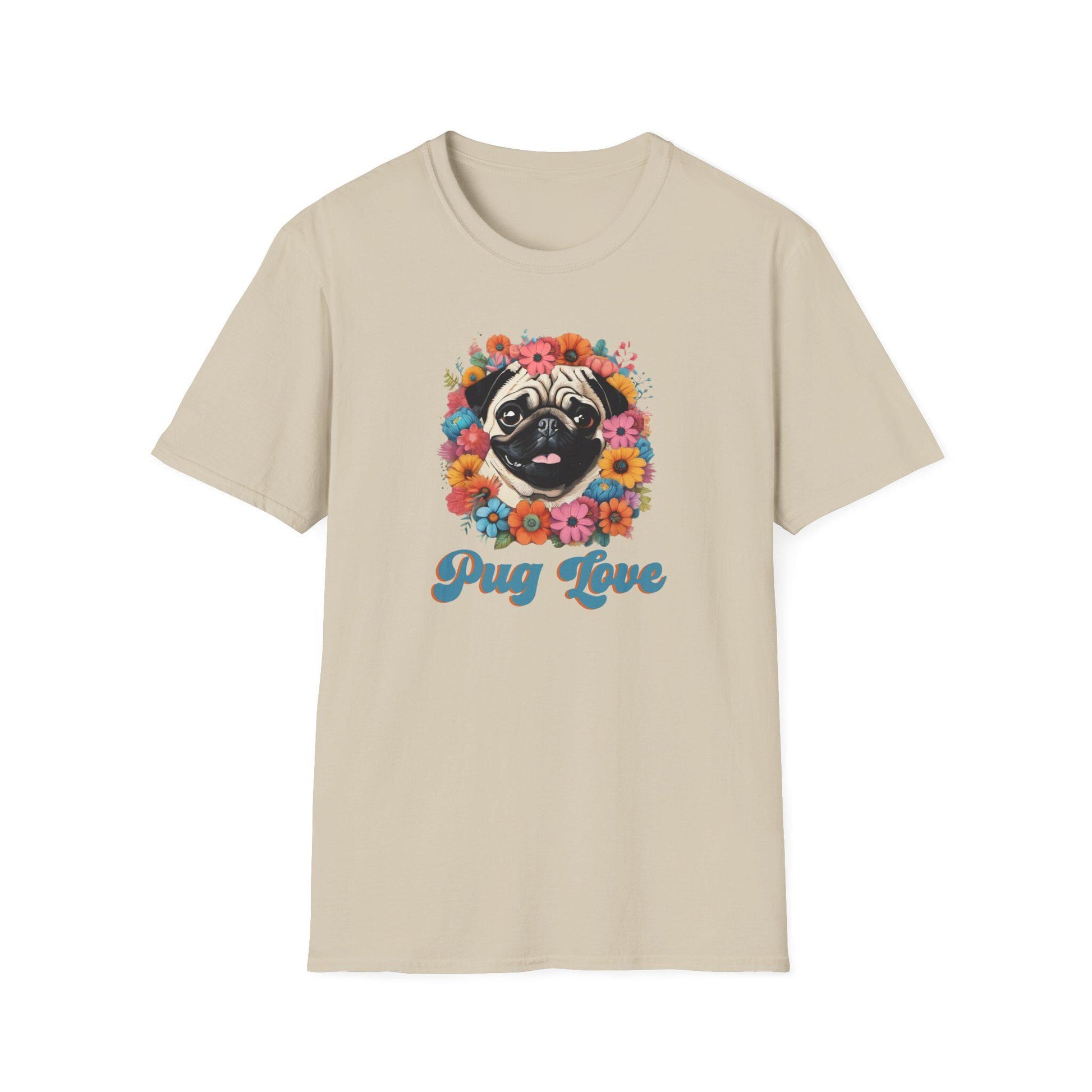 Pug Love Retro Tee