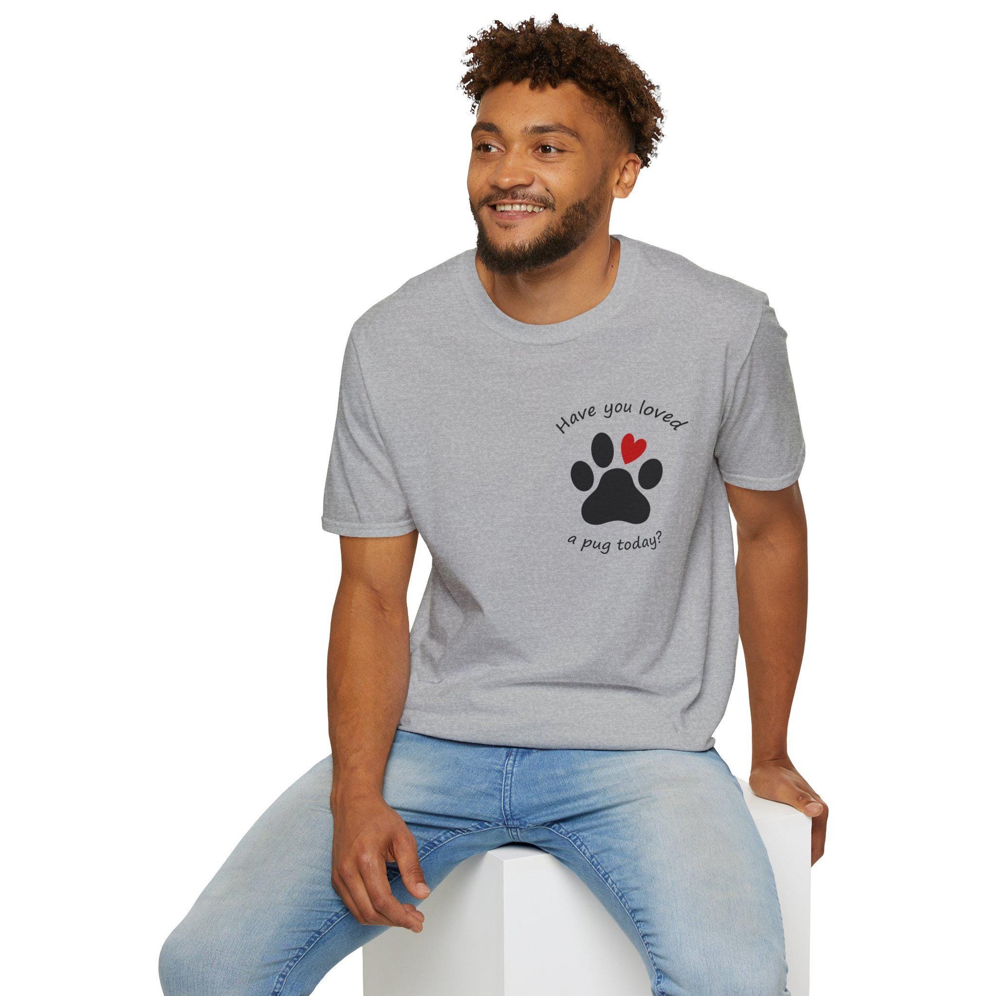 Pug Lover Charity Tee, Pug Rescue Donation Shirt, Cute Pug Graphic Top, Pug Owner Gift, Animal Lover Tee, Happy Pug Designs Shirt, Unisex