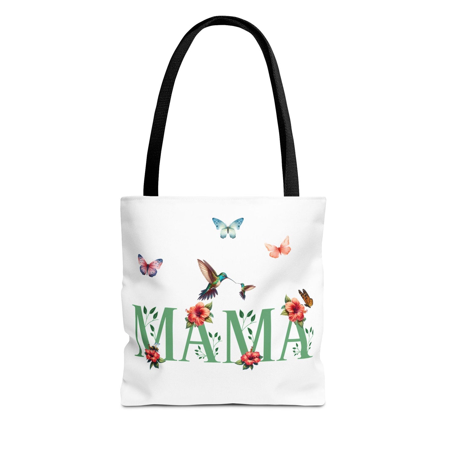 Mama Tote Bag - Natural Elements, Butterflies, Ladybug, Hummingbird, Gift for Birthdays, Mother's Day, Christmas, Mom Gift, Parenting Bag,