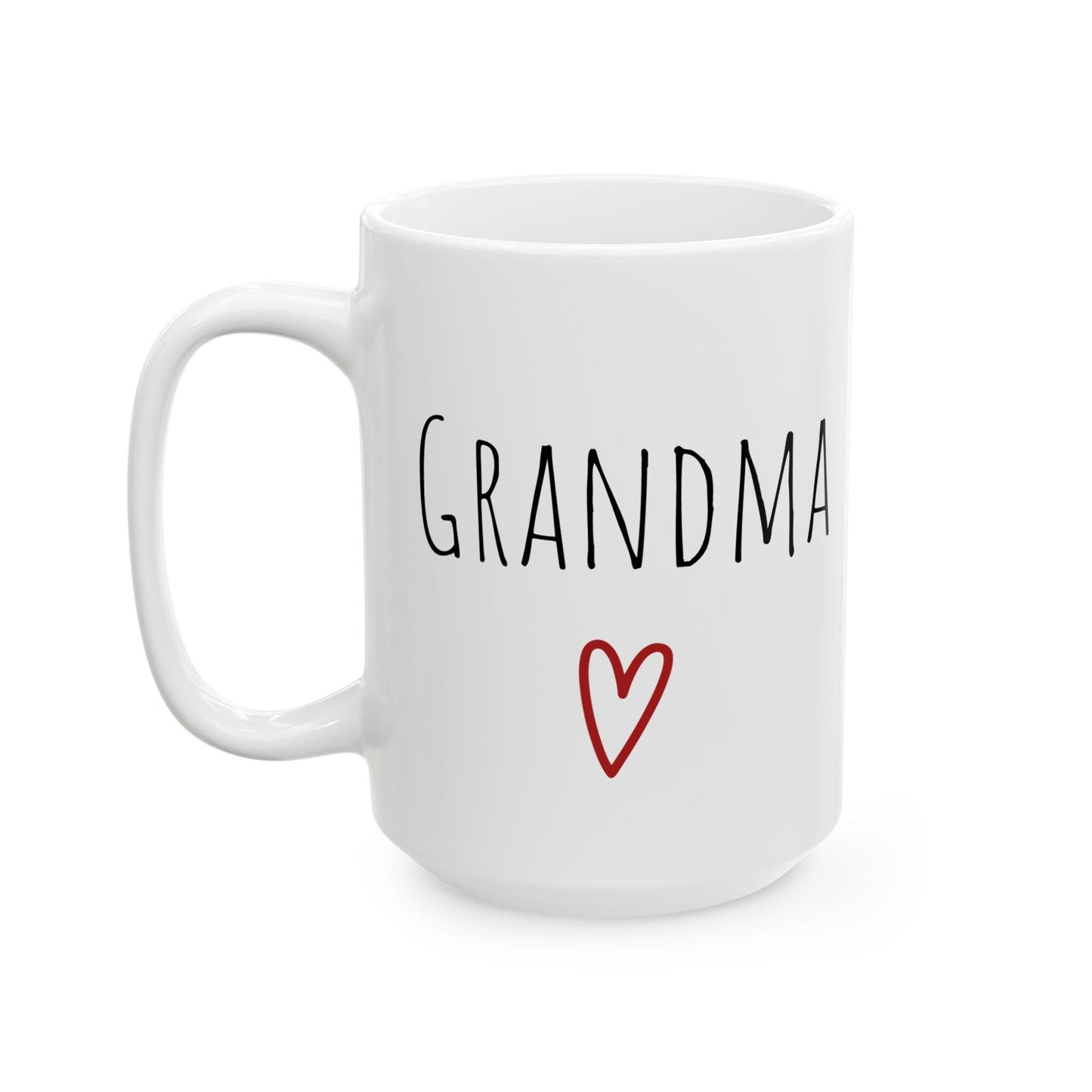 Grandma & Grandpa Ceramic Mug Set - Holiday Gift for Grandparents, 11oz or 15oz - Christmas, Grandparents Day, Birthday, Anniversary,
