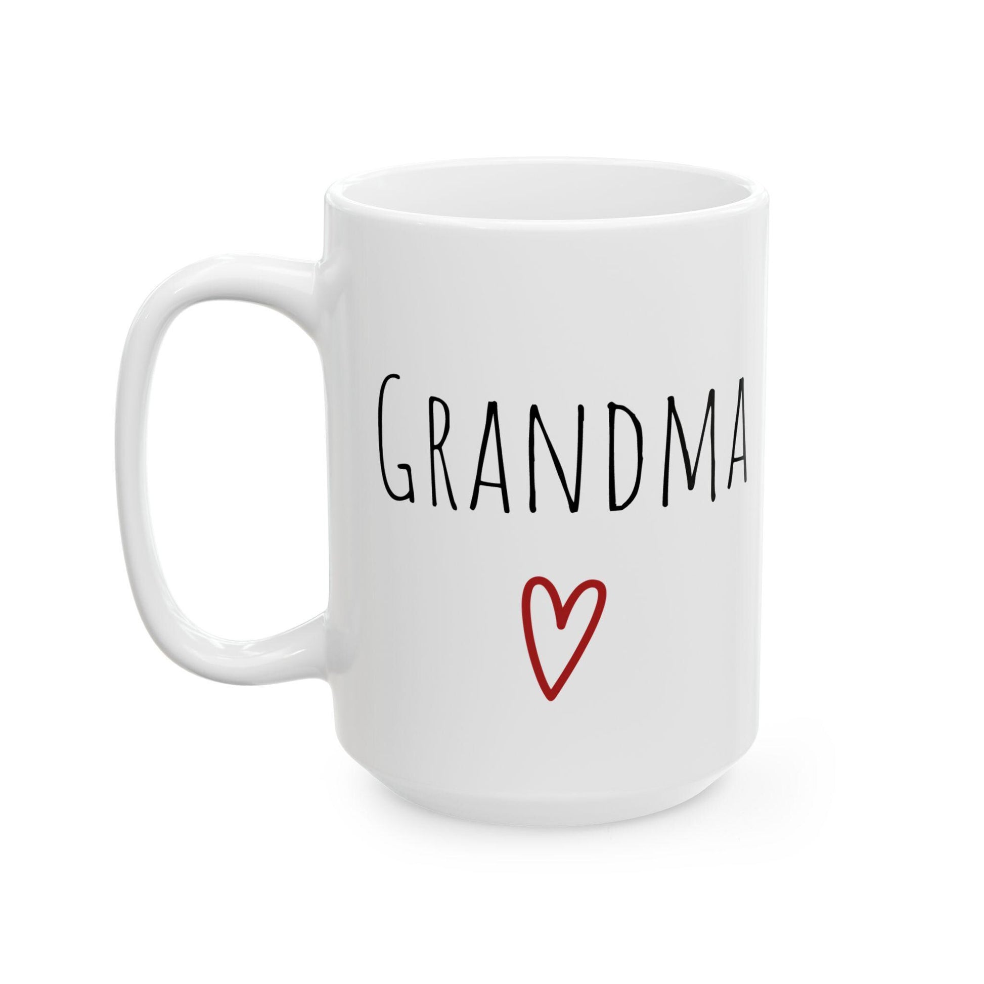 Grandma & Grandpa Ceramic Mug Set - Holiday Gift for Grandparents, 11oz or 15oz - Christmas, Grandparents Day, Birthday, Anniversary,