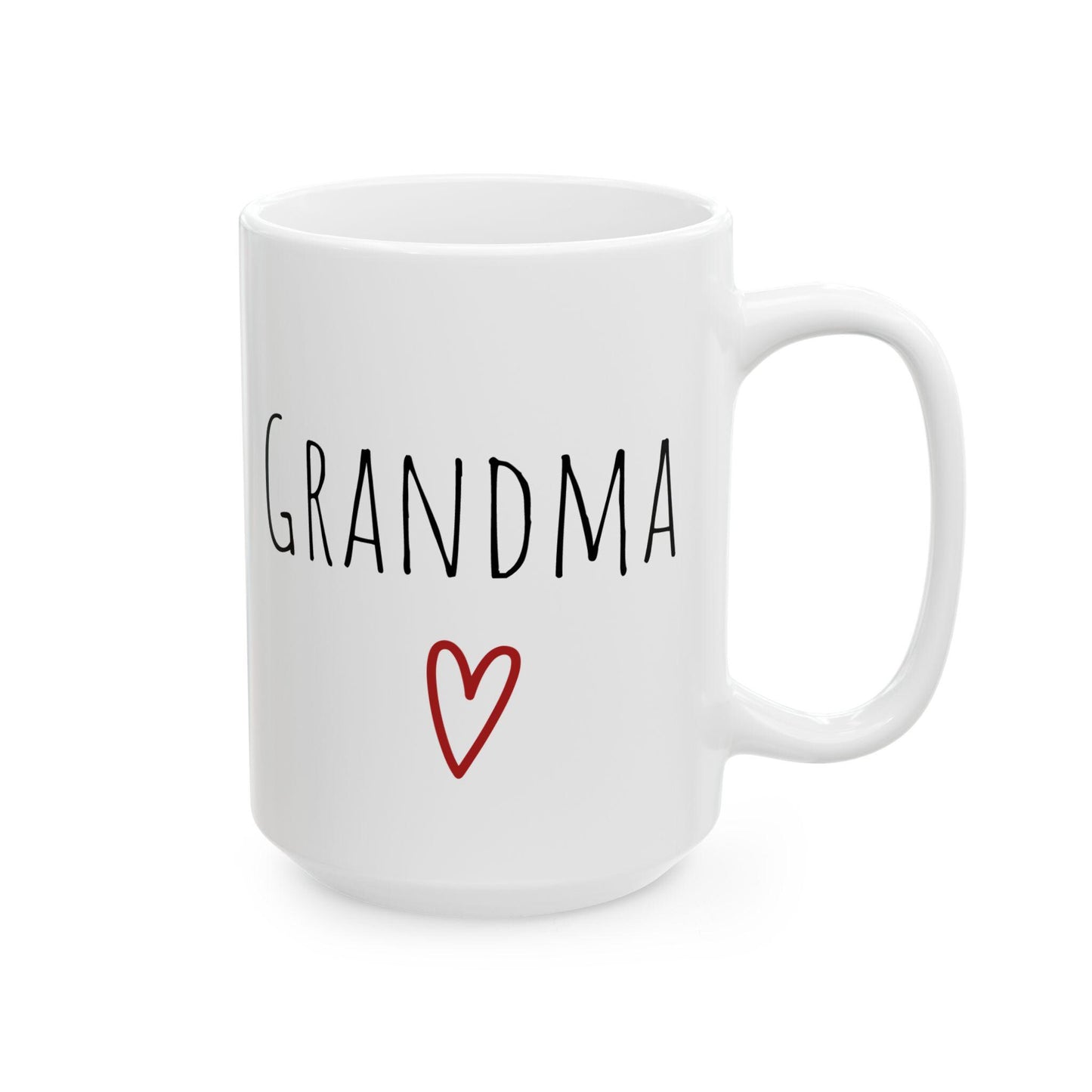 Grandma & Grandpa Ceramic Mug Set - Holiday Gift for Grandparents, 11oz or 15oz - Christmas, Grandparents Day, Birthday, Anniversary,