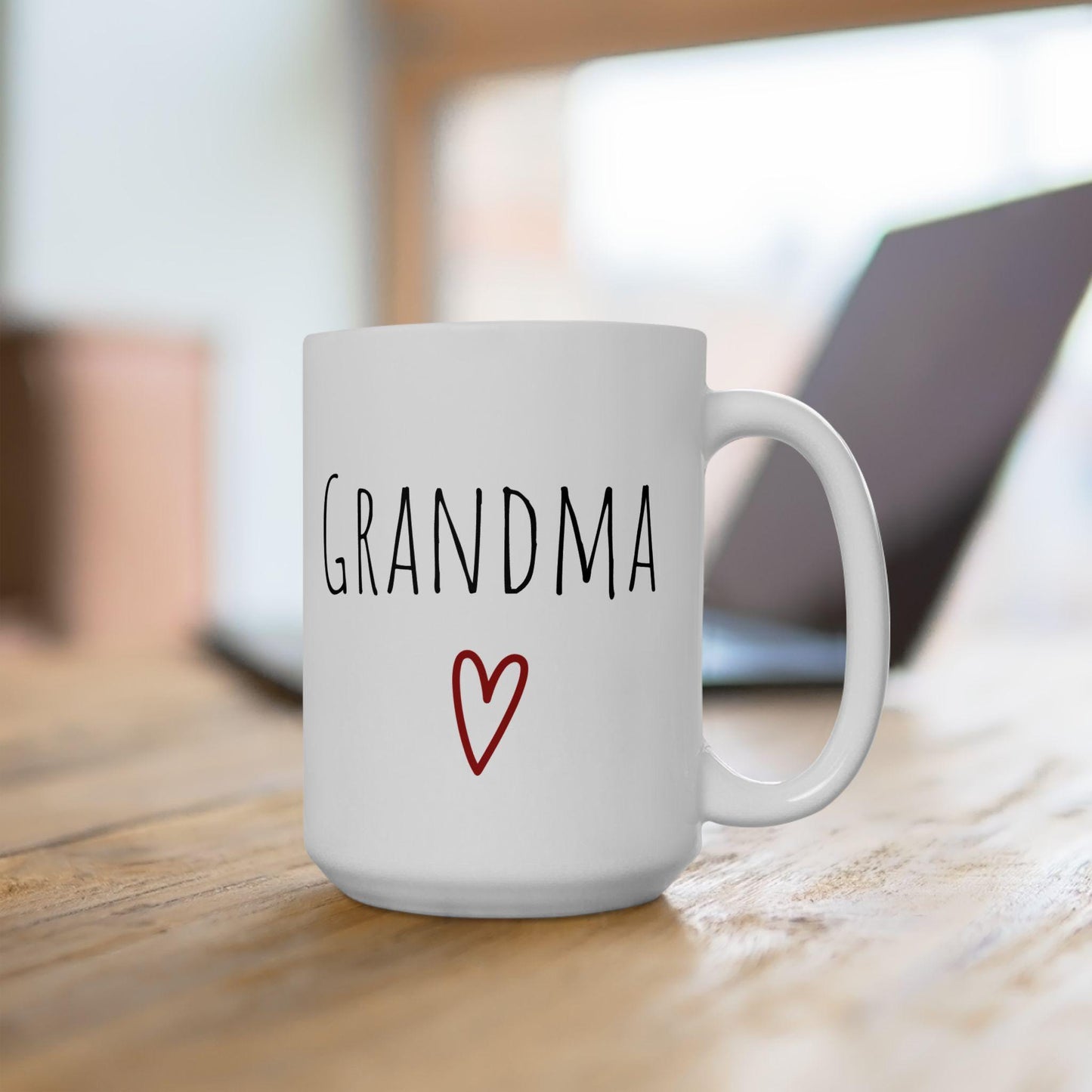 Grandma & Grandpa Ceramic Mug Set - Holiday Gift for Grandparents, 11oz or 15oz - Christmas, Grandparents Day, Birthday, Anniversary,