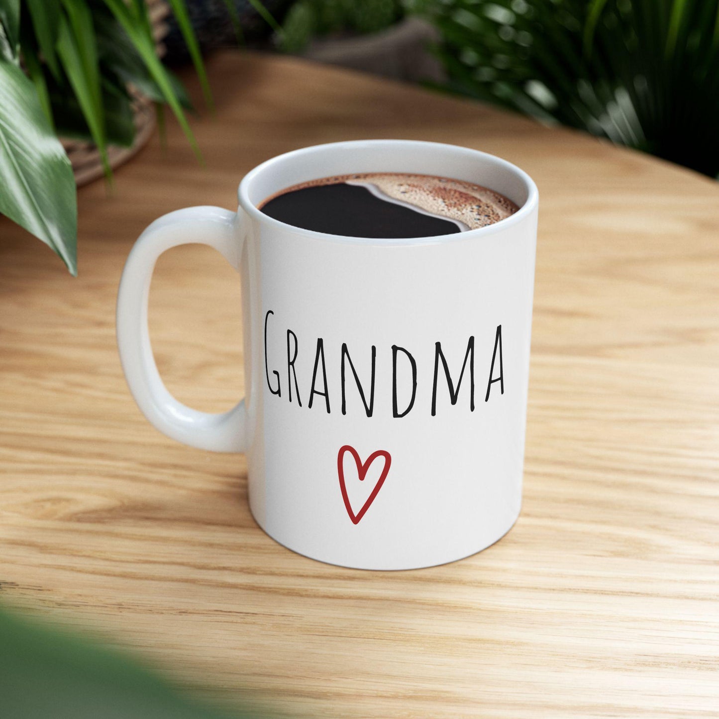 Grandma & Grandpa Ceramic Mug Set - Holiday Gift for Grandparents, 11oz or 15oz - Christmas, Grandparents Day, Birthday, Anniversary,