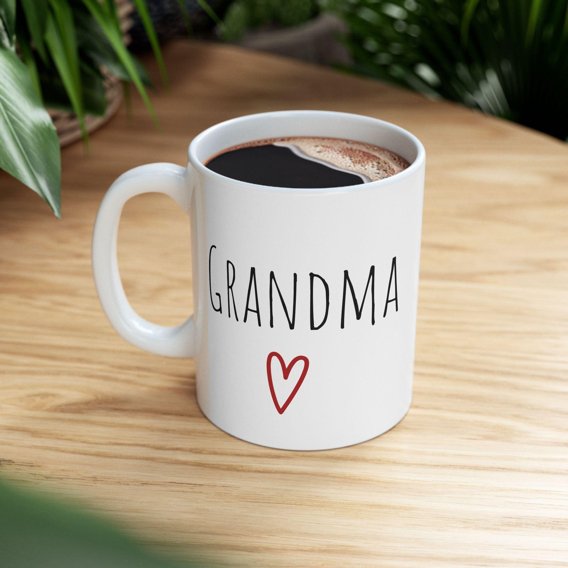 Grandma & Grandpa Ceramic Mug Set - Holiday Gift for Grandparents, 11oz or 15oz - Christmas, Grandparents Day, Birthday, Anniversary,