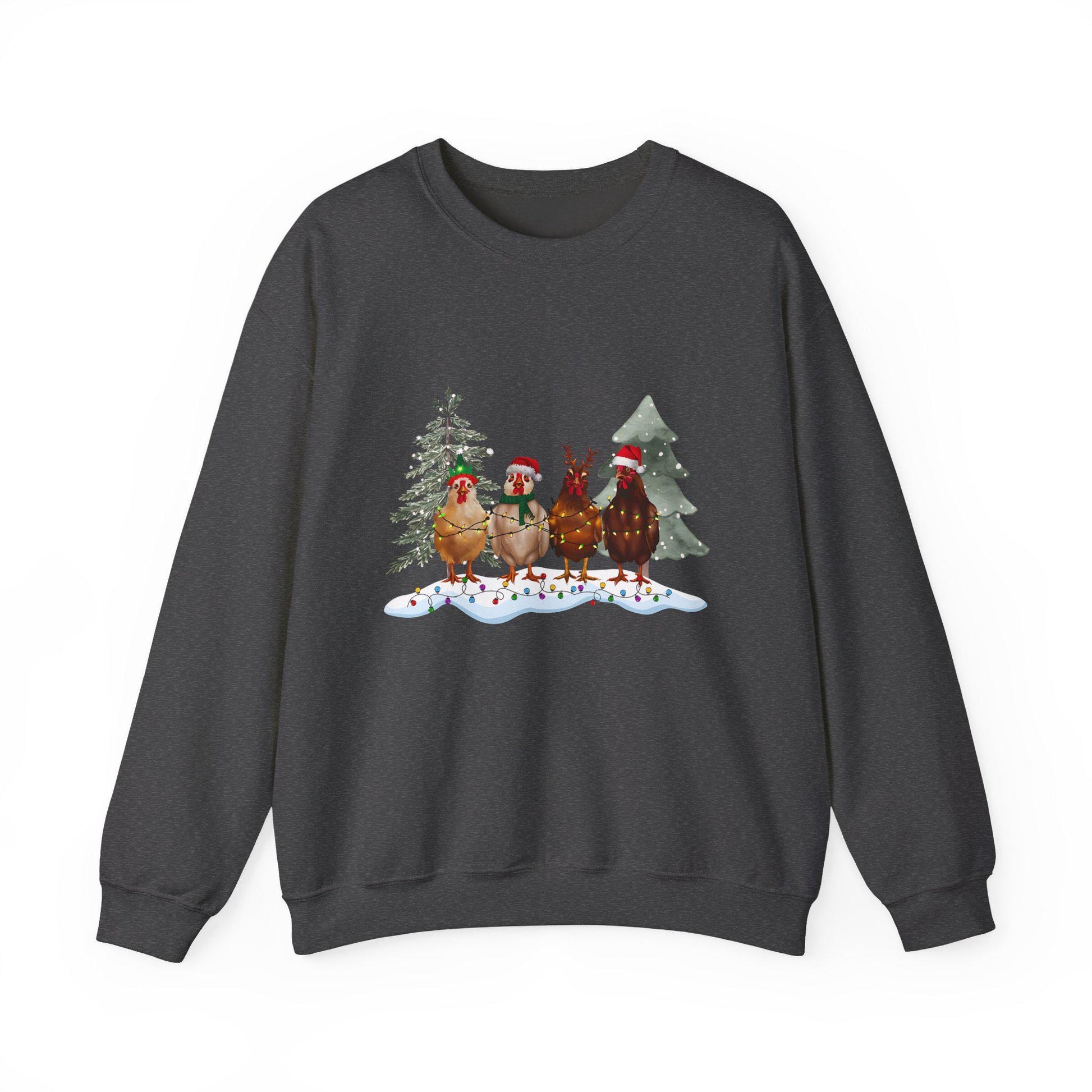 Christmas Chickens Crewneck Sweatshirt