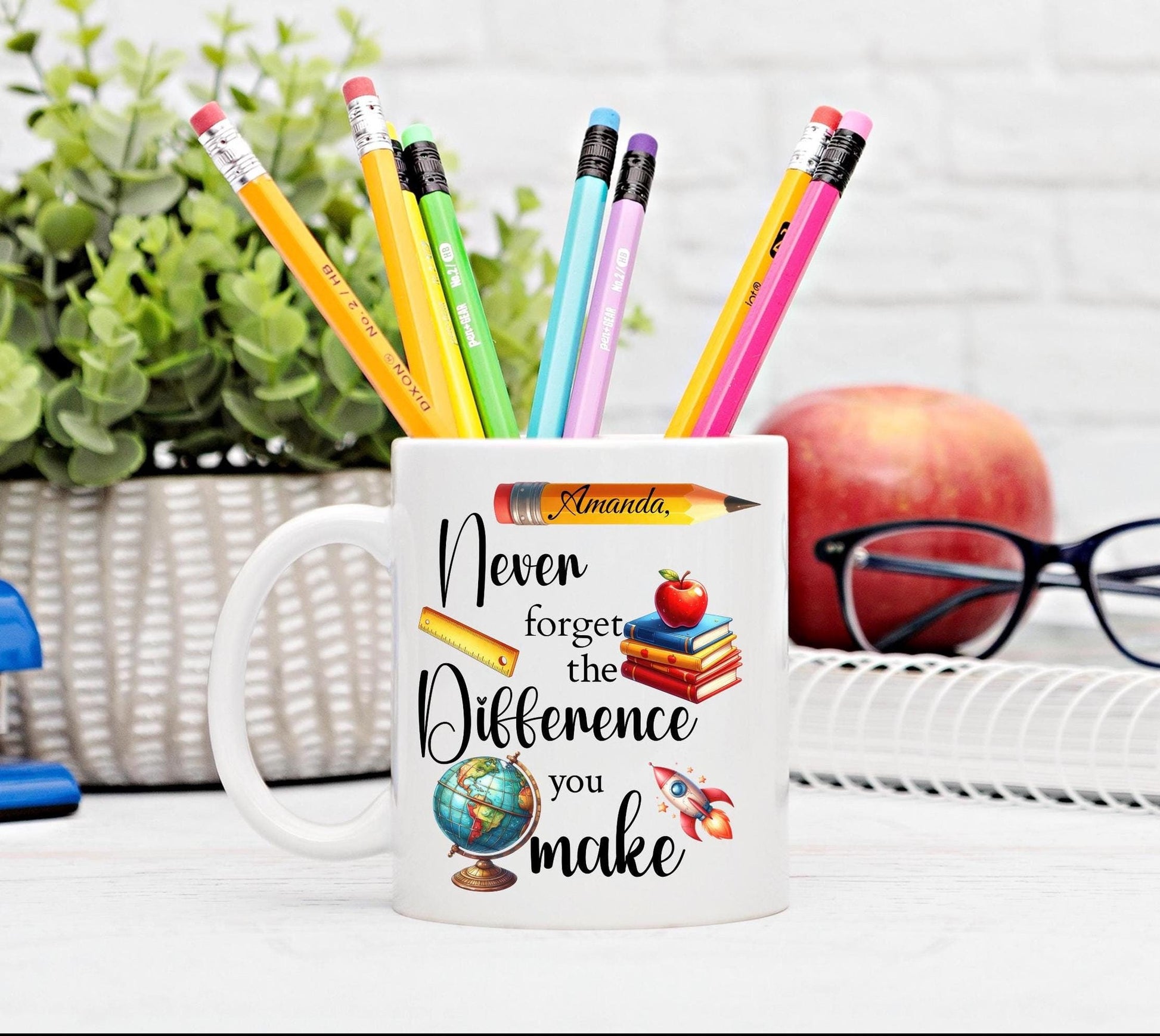 Personalized Teacher Gift - Ceramic Mug for Teachers