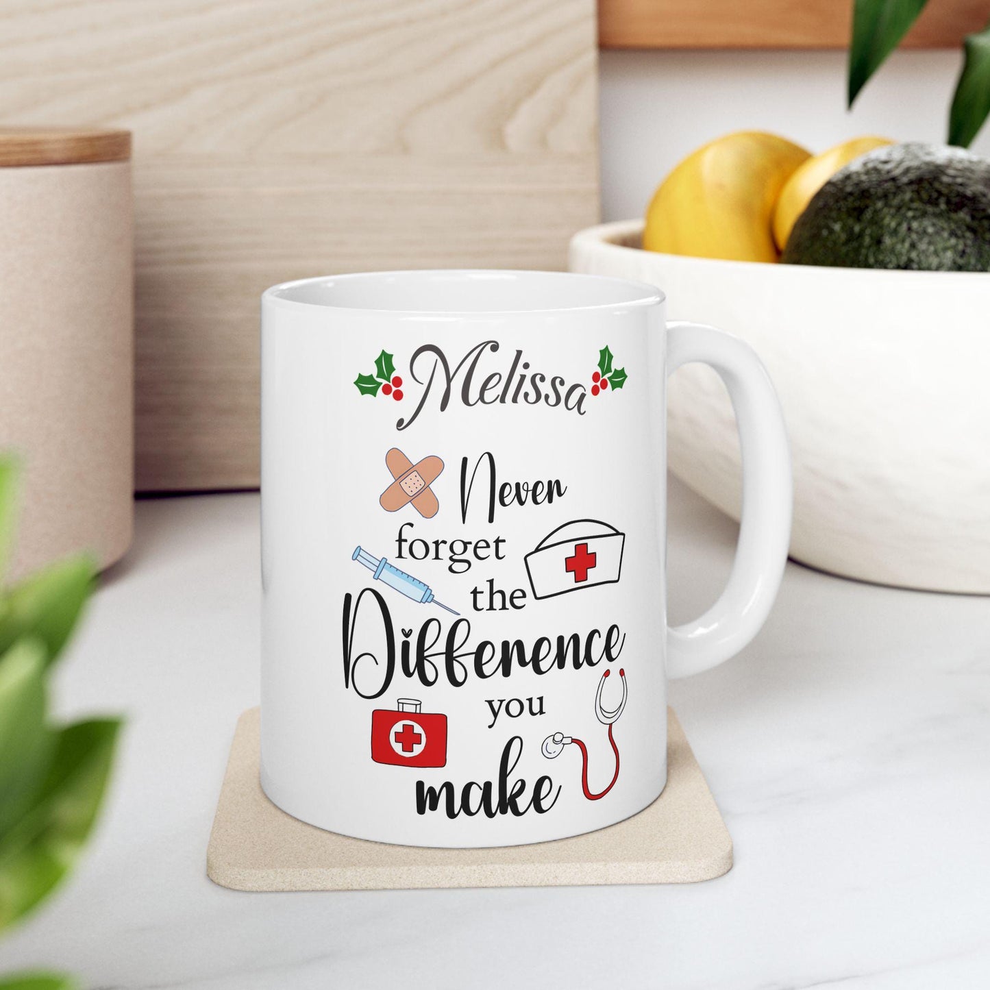 Personalized Gift - Ceramic Mug for Nurses
